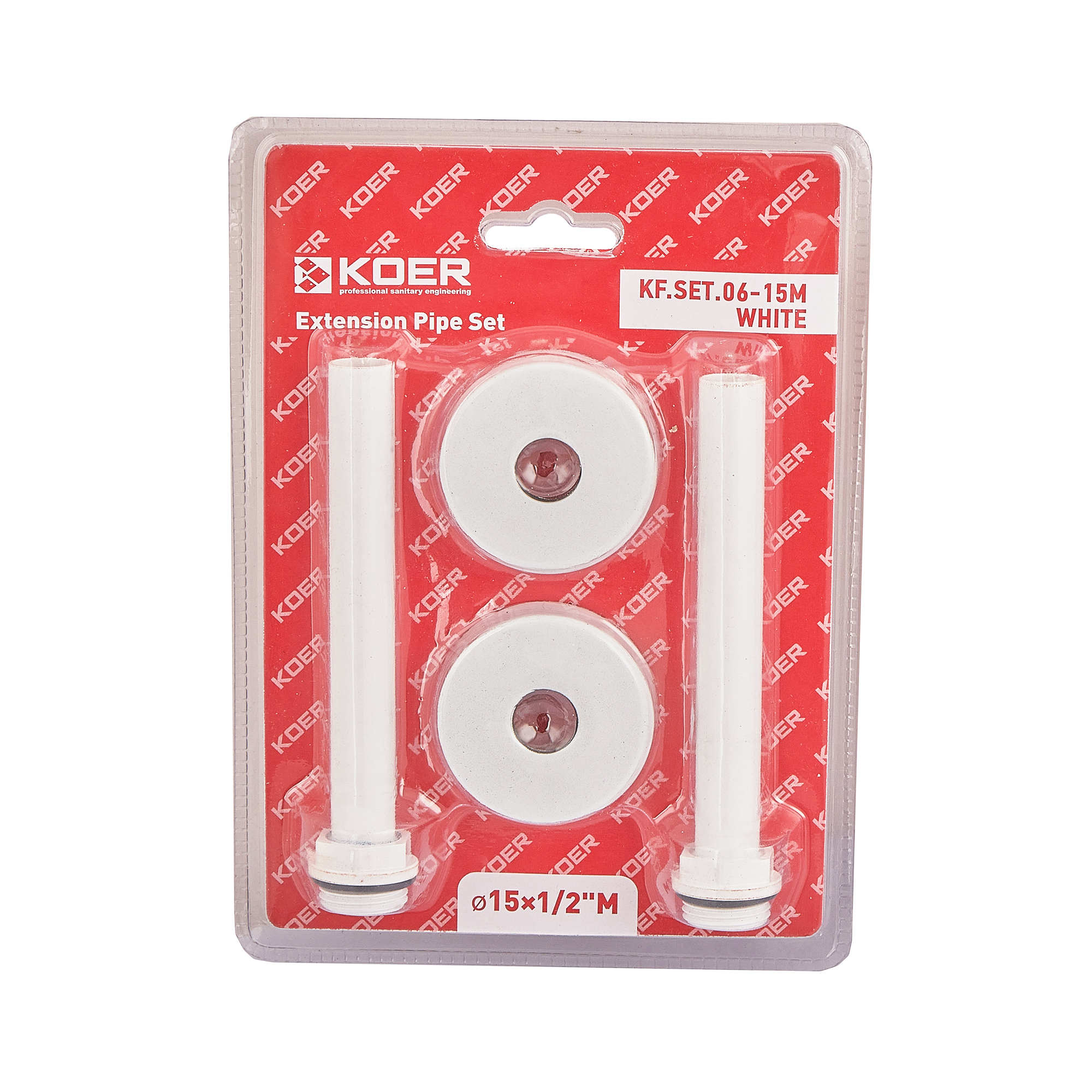 Комплект подовжувачів d15x1/2M білий KOER KF.SET.06-15M WHITE (KR5848)