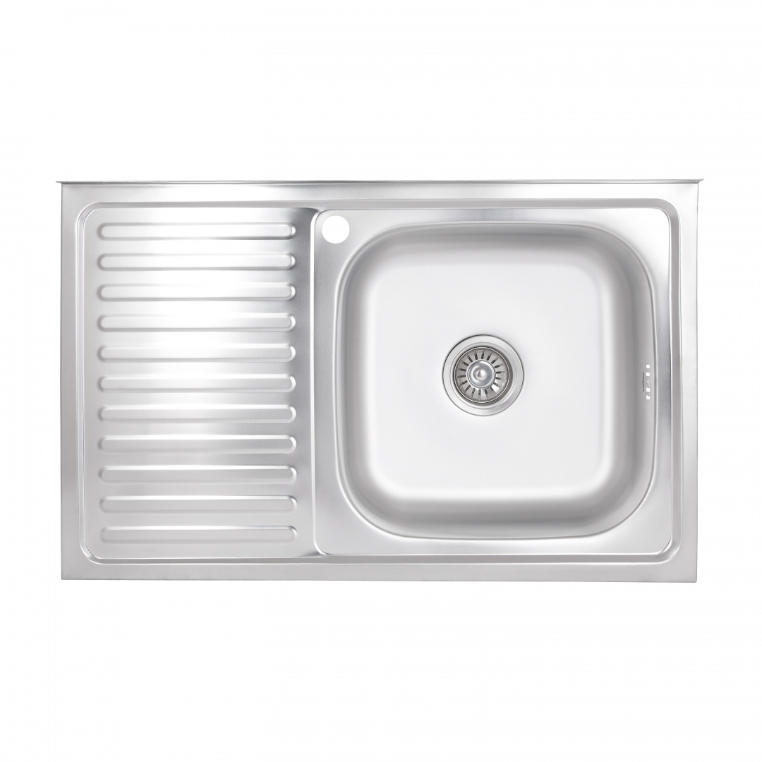 Кухонна мийка Brinex 5080-R 0,6 мм Satin (BRIN5080RSAT06)