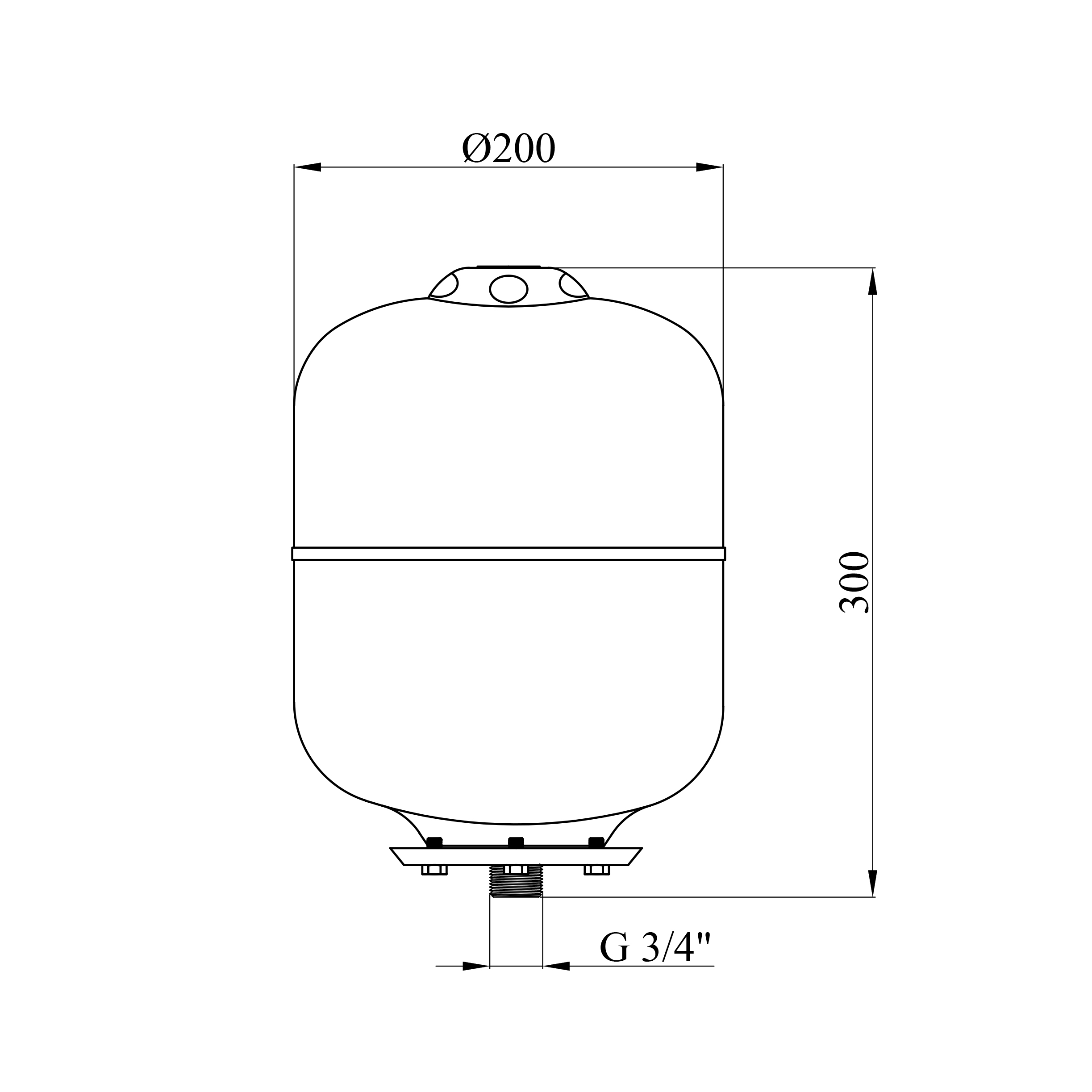 Розширювальний бак Grandwater PTV8