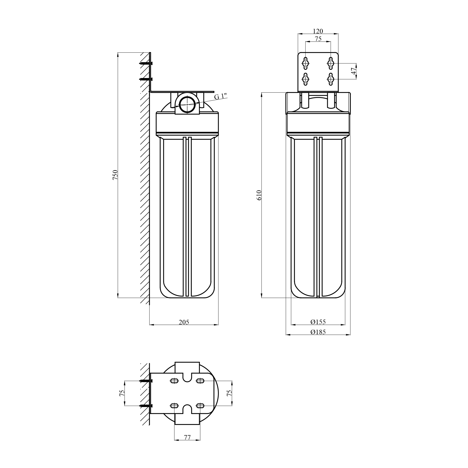 Фільтр магістральний SantehPlast BB20-1"
