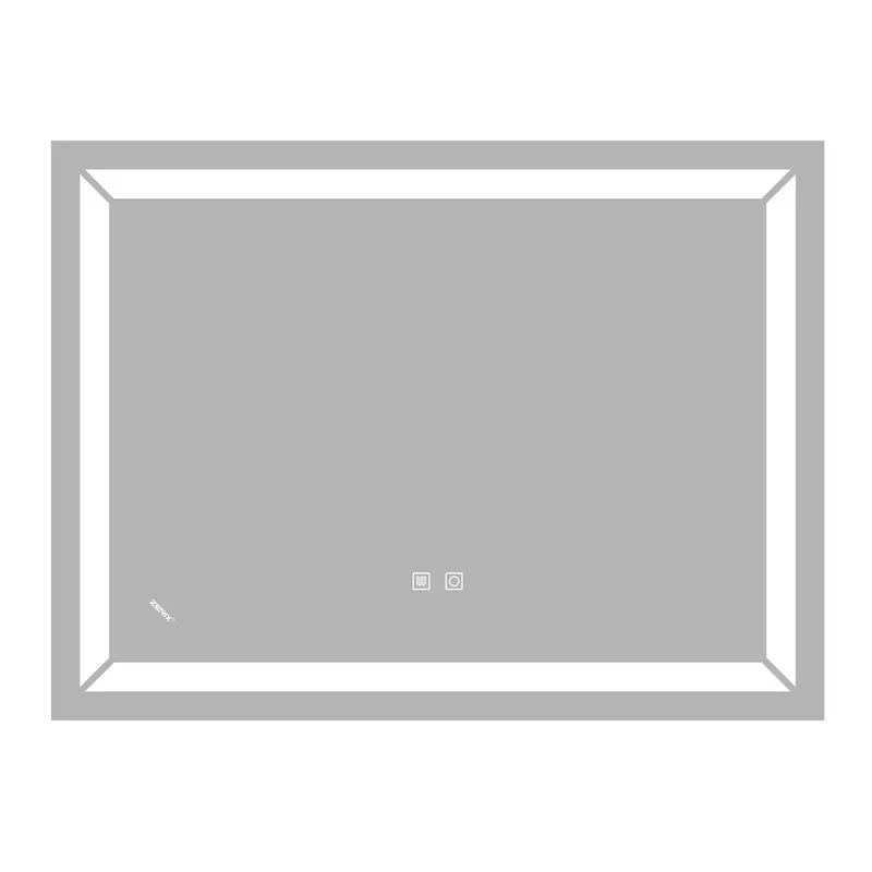Дзеркало ZERIX KUBIX MR04-80x60-REVERSE з LED Touch, Anti-fog, димером, рег. яскравості (ZX6054)