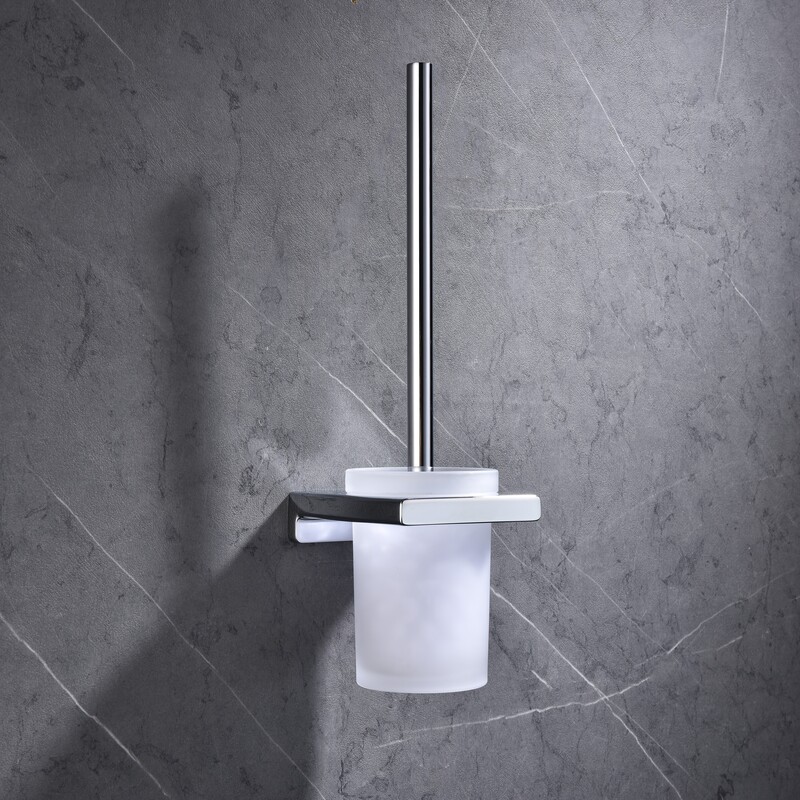 Йоржик для унітазу підвісний KOER AS-0105-01 (скло) (колір хром глянець) (KR6173)