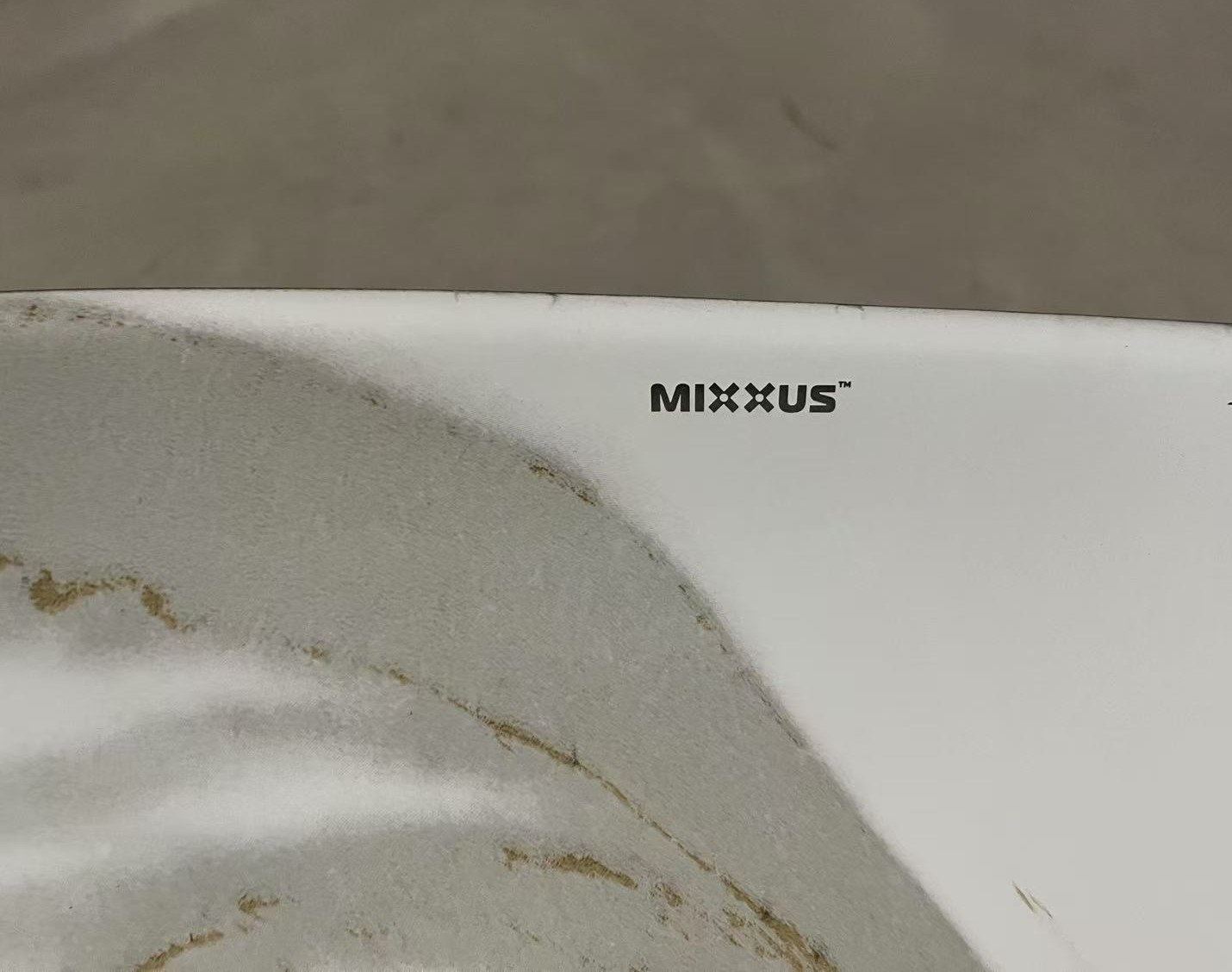 Раковина накладна MIXXUS PREMIUM ELLIPSE-0105 MARBLE-BLACK 600х400х150mm (MP6565)