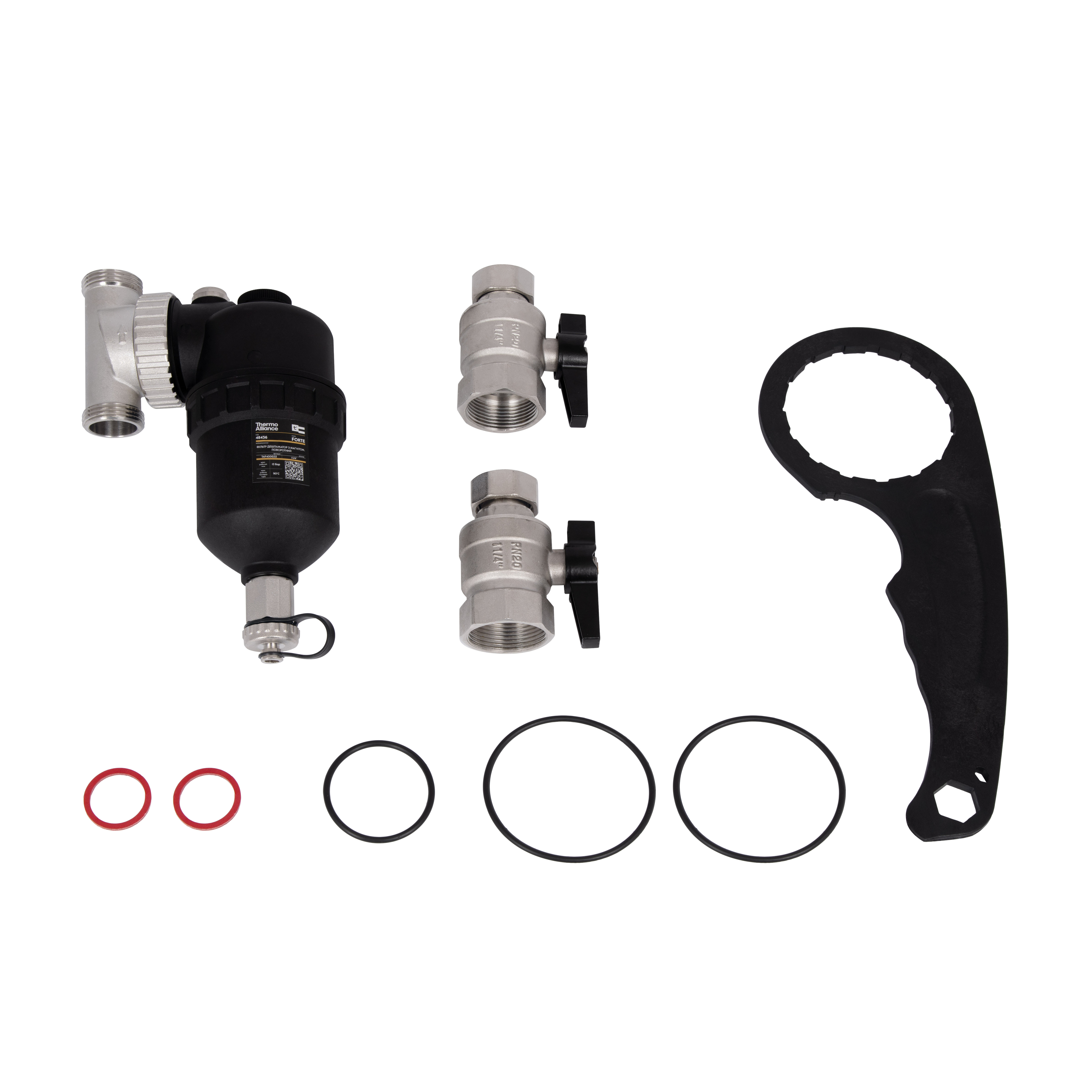 Фільтр-дешламатор Thermo Alliance Forte 1 1/4", поворотний (магнітний шламоуловлювач) TAF400G32