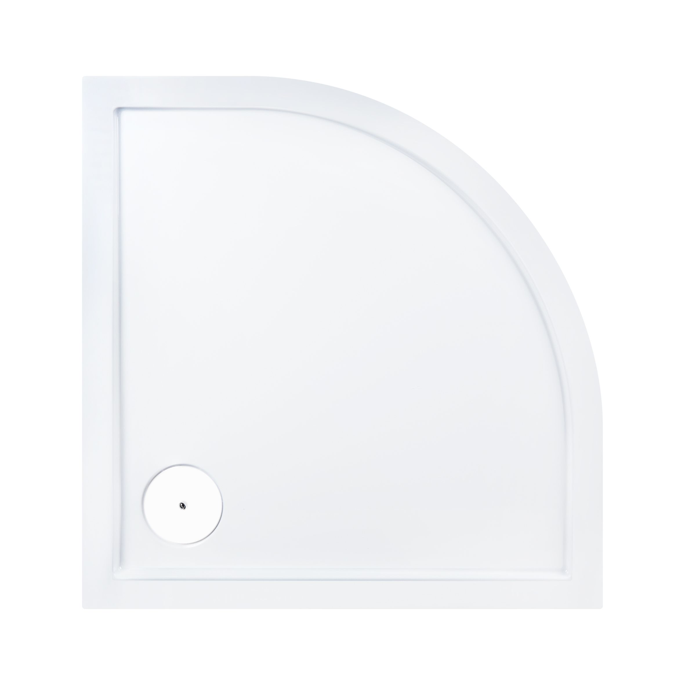 Душевой поддон Qtap Robin 309912W 90x90x12 см + сифон