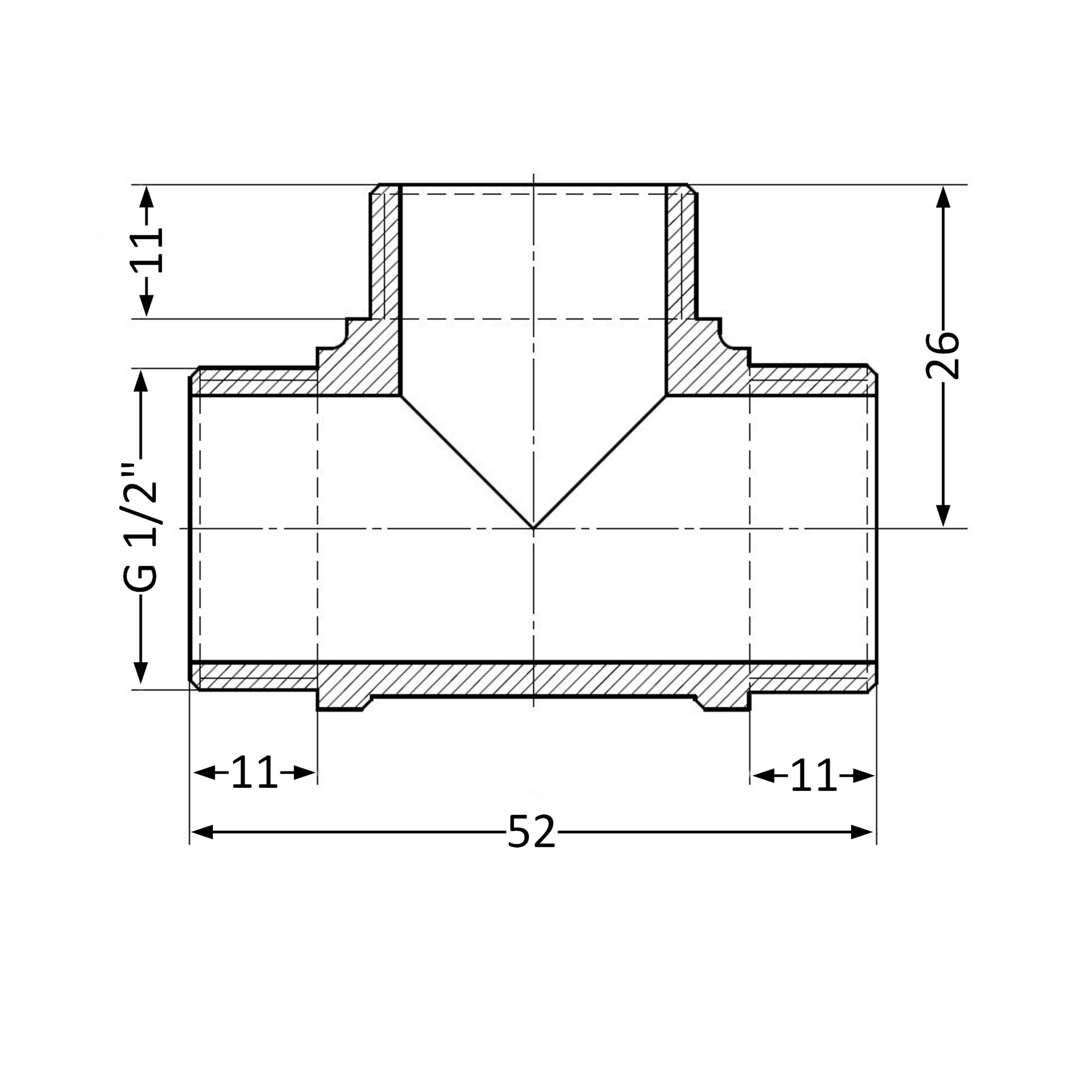 Трійник Thermo Alliance Standart 1/2" ЗР SD41215