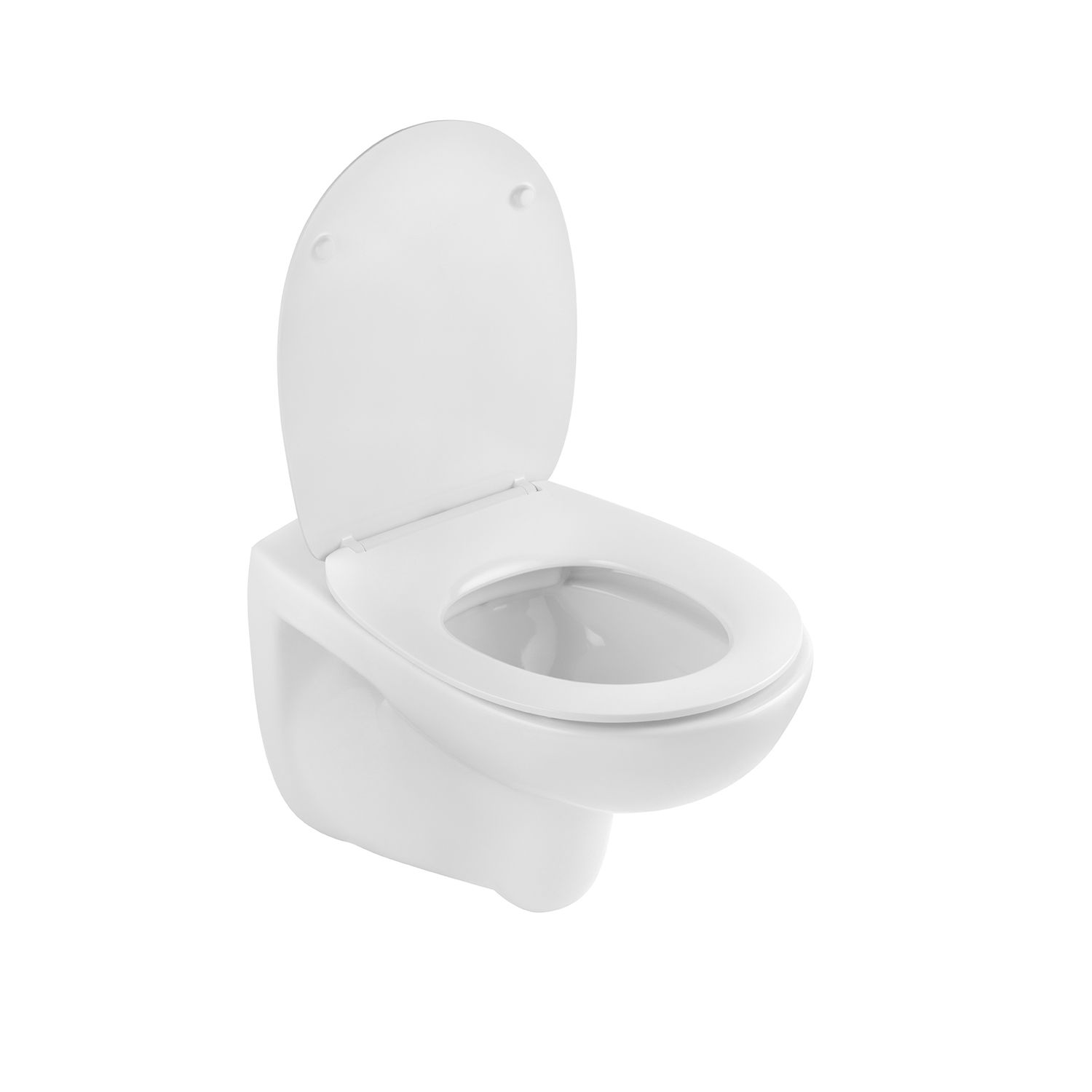 Унітаз підвісний Kroner KRP - A534UF Rimless 410х355х555 мм, сидіння Slim Duroplast / Soft-close / Quick relase