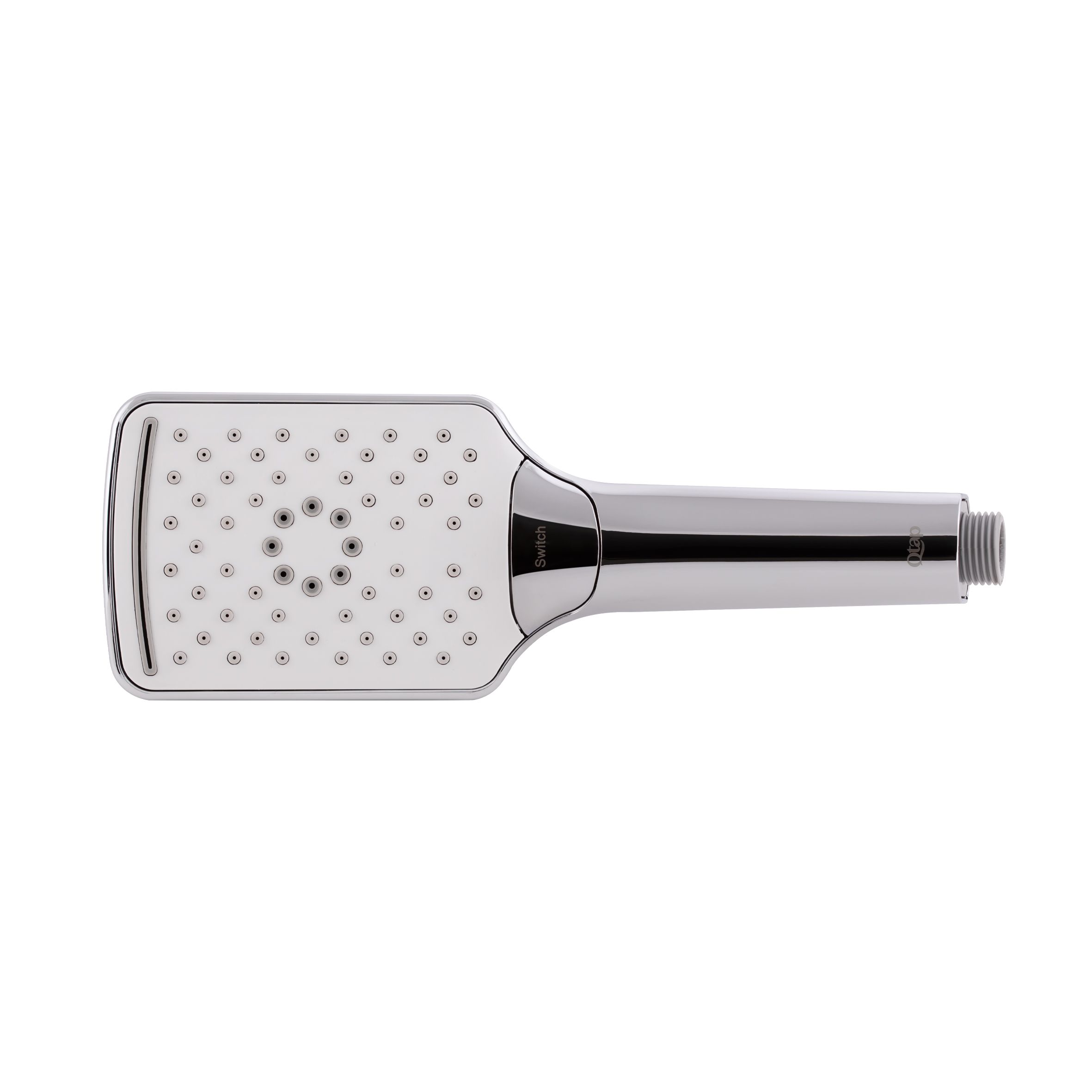 Лійка для ручного душу Qtap Rucni 85х115 мм прямокутна QTRUCA086N3KCW Chrome/White