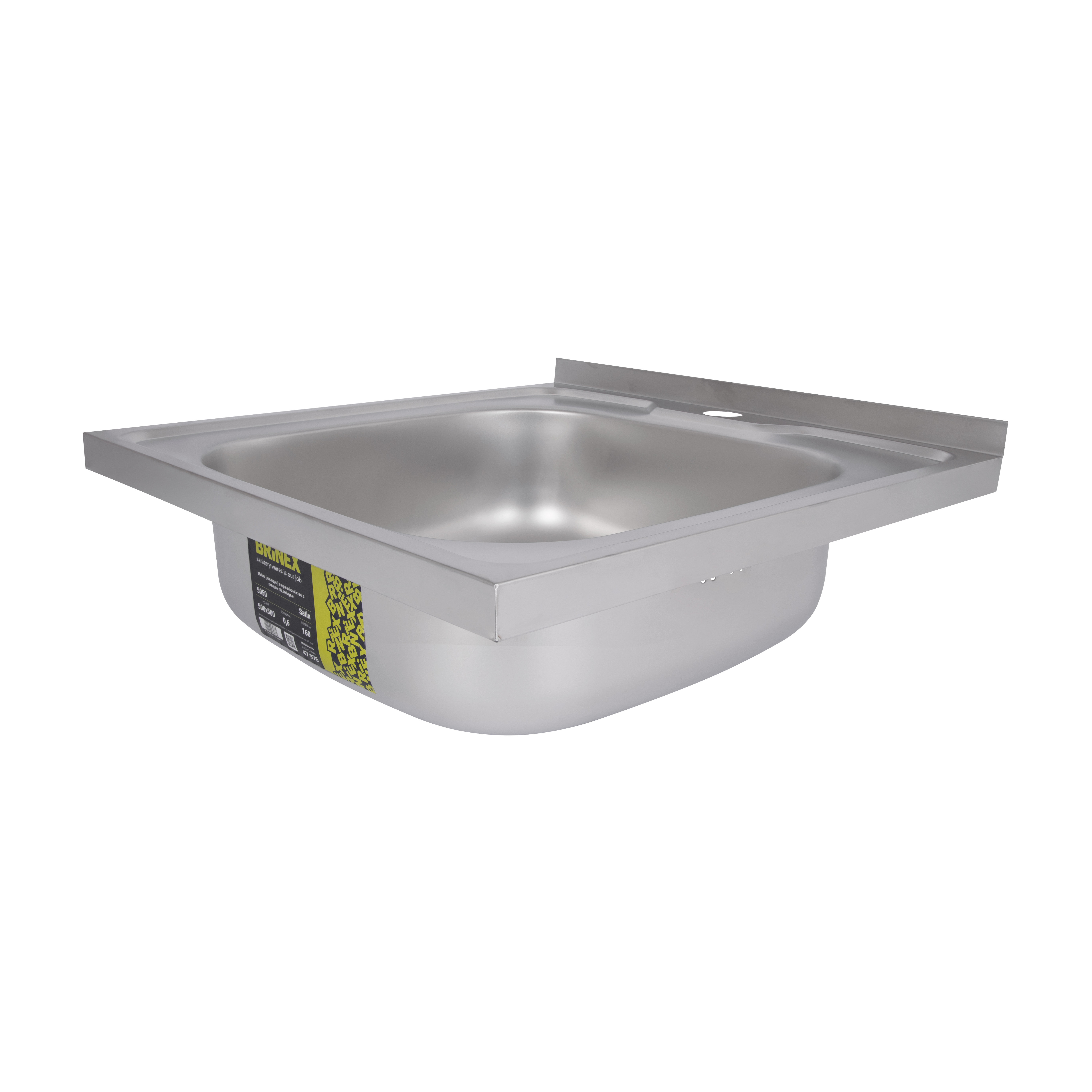 Кухонна мийка Brinex 5050 0,6 мм Satin (BRIN5050SAT06)