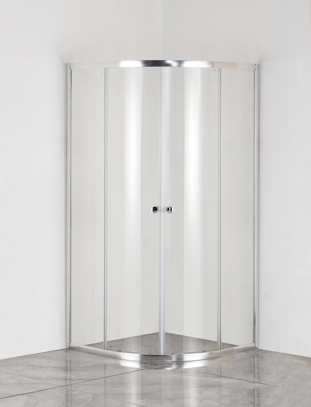 Душова кабіна без піддону MIXXUS PLAIN SC01-90x90x185-TR CHROME прозоре скло 4мм (MI6899)