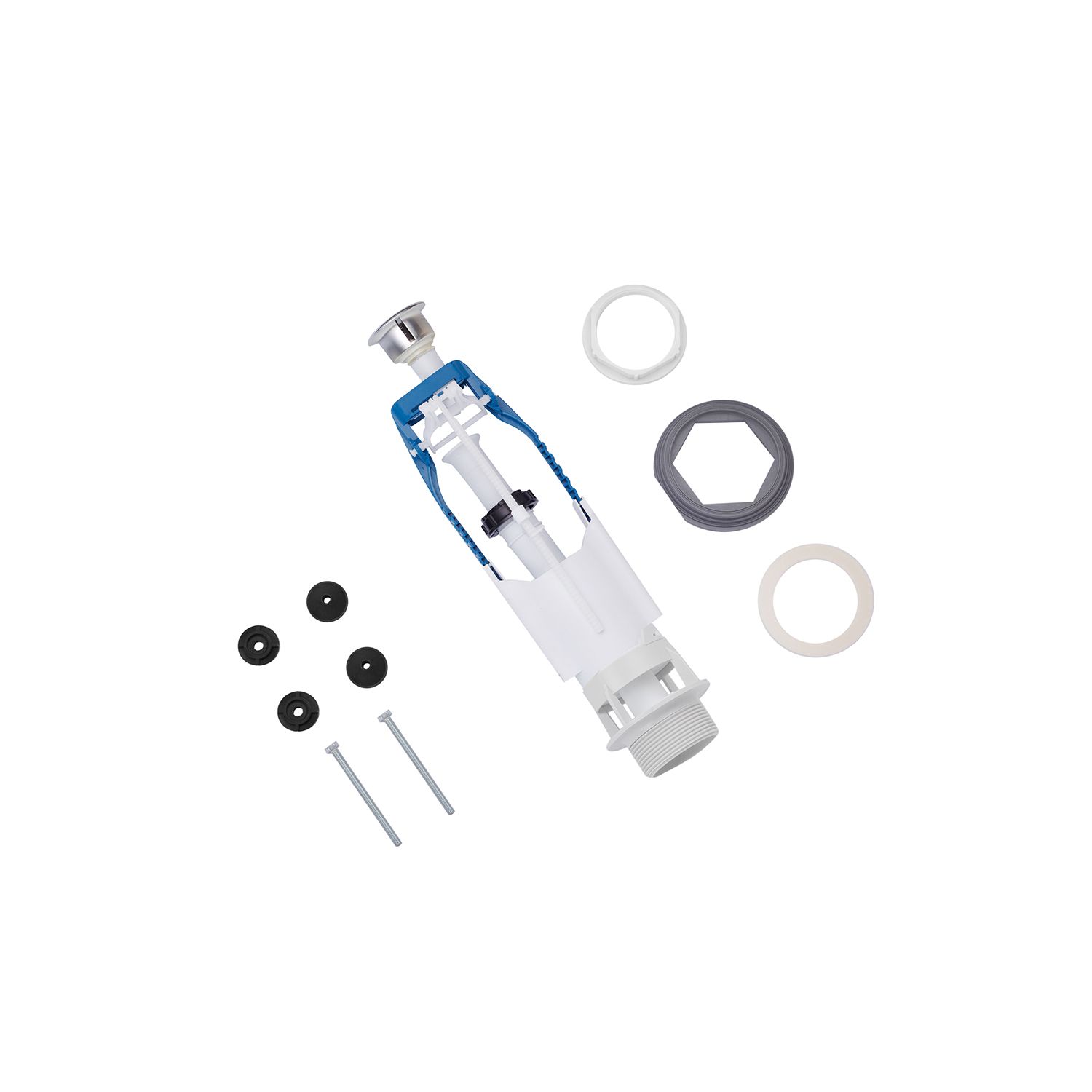 Зливний клапан для бачка унітаза Kroner KRP - SB68 з одинарною кнопкою