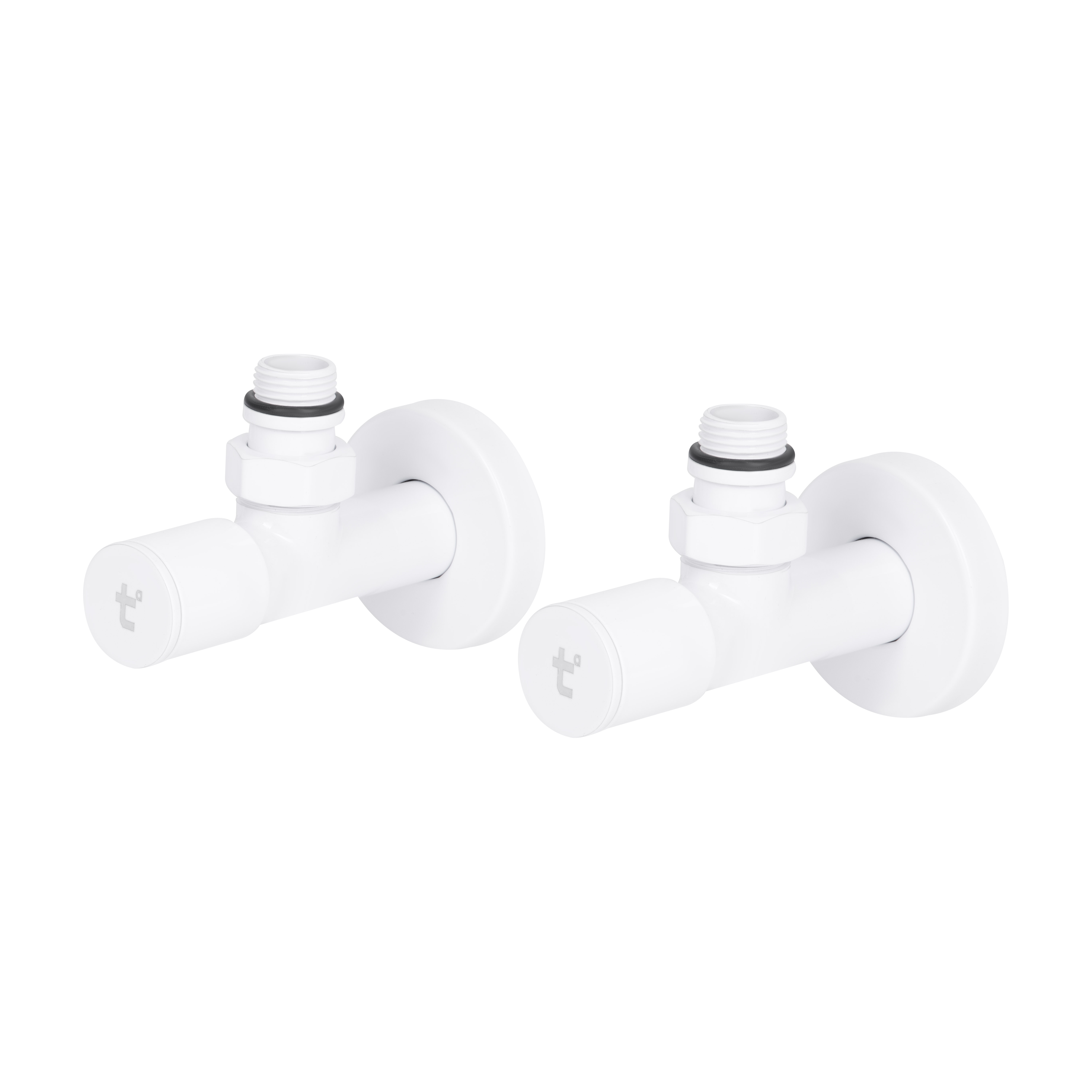 Комплект кранів Thermo Alliance Standart 1/2" З для рушникосушарки кутовий білий SF395W15W