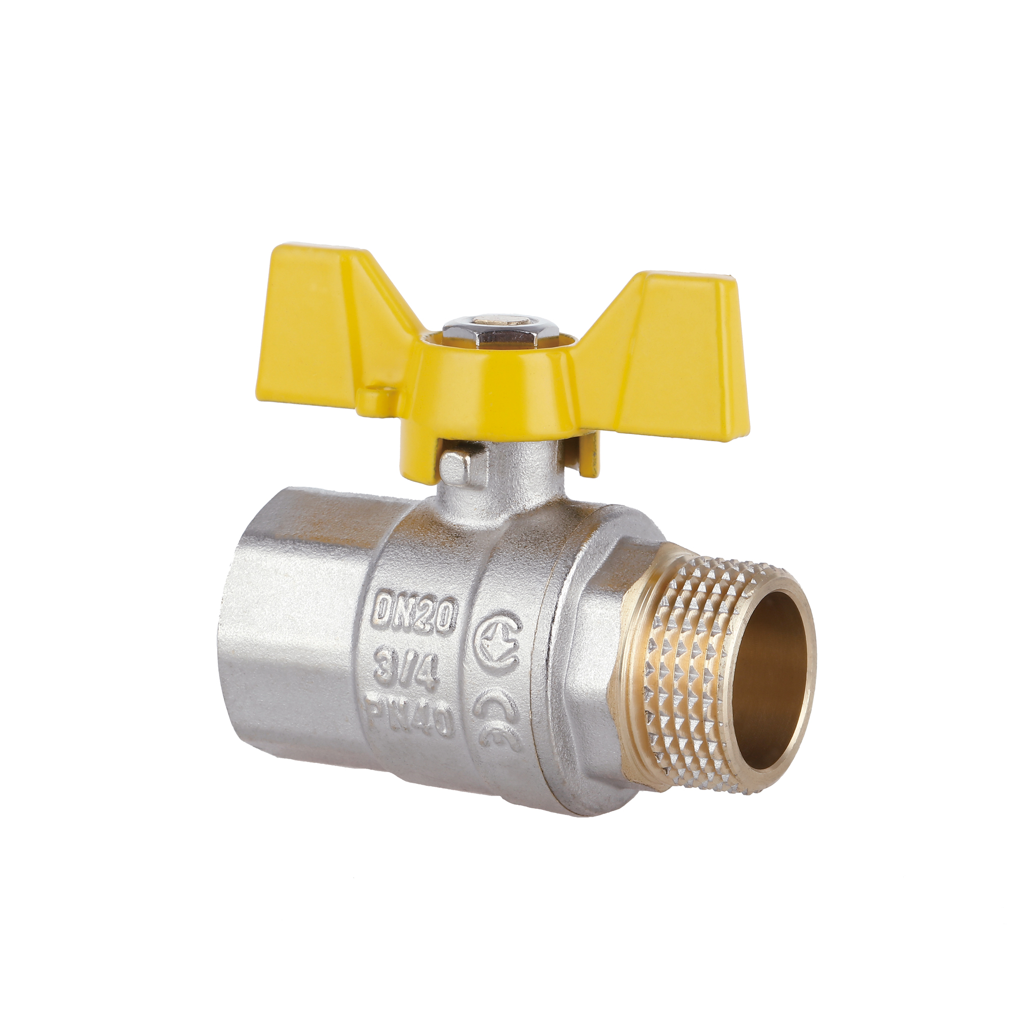 Кран кульовий Thermo Alliance Standart 3/4" ВЗ для газу (метелик) SD607NG20PN40