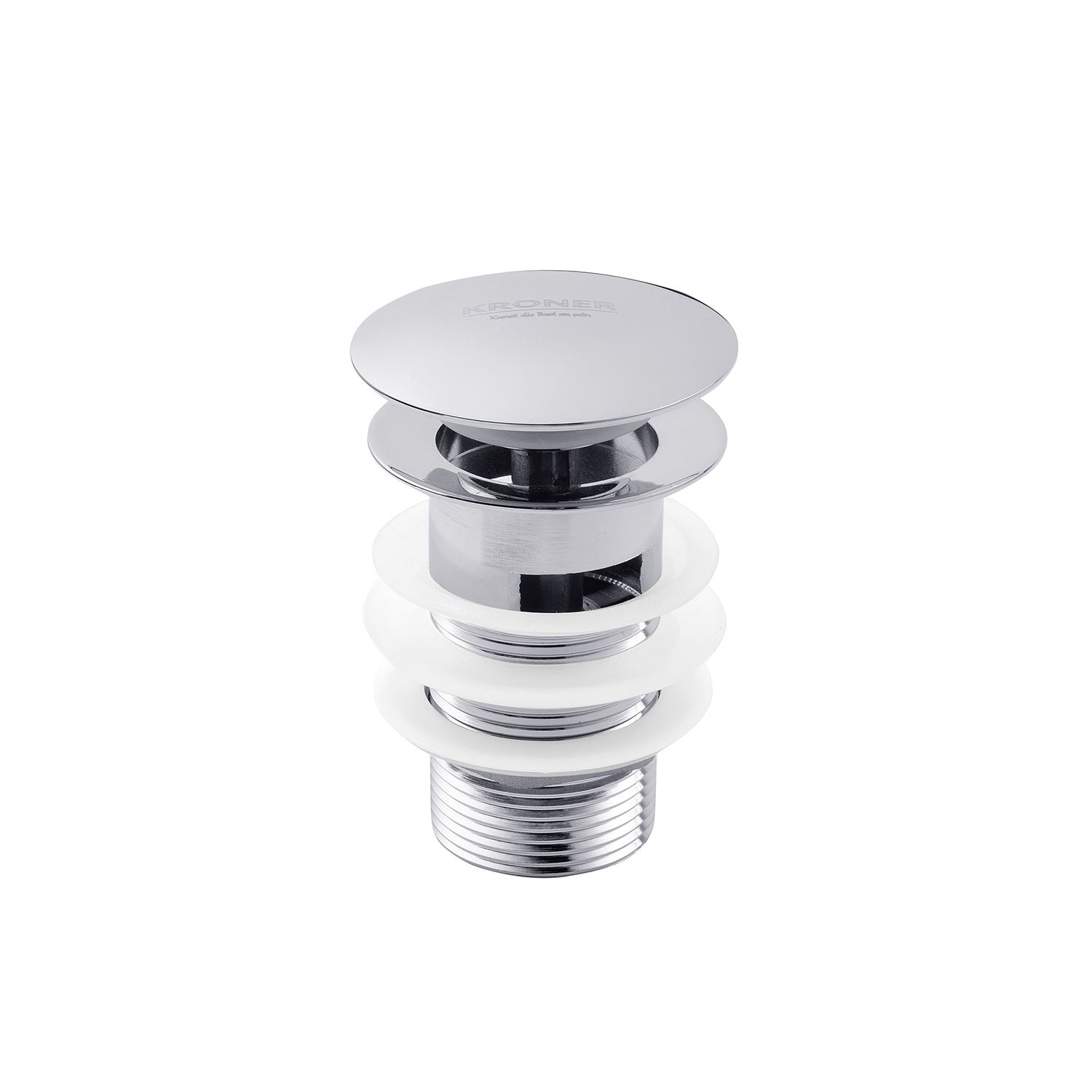 Донний клапан для раковин Kroner KRM - C962 1 1/4" з переливом