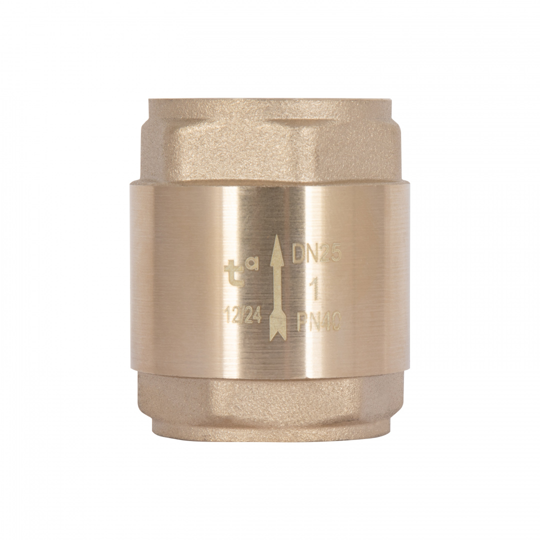 Зворотний клапан Thermo Alliance Base 1"ВВ Slim із латунним штоком TAB240W25S