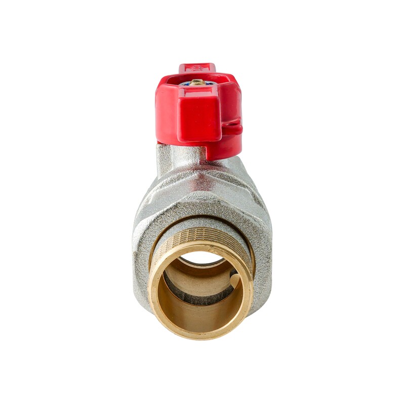 Кран з американкою KOER EXTREME KE.227-20 - 3/4" ручка "метелик" червона (KR5766)