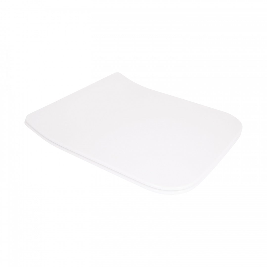 Qtap Сидіння для унітаза (Crow 640) 460x350x47 мм, White, з мікроліфтом, Slim Duroplast, Quick Release QTSC179W48700