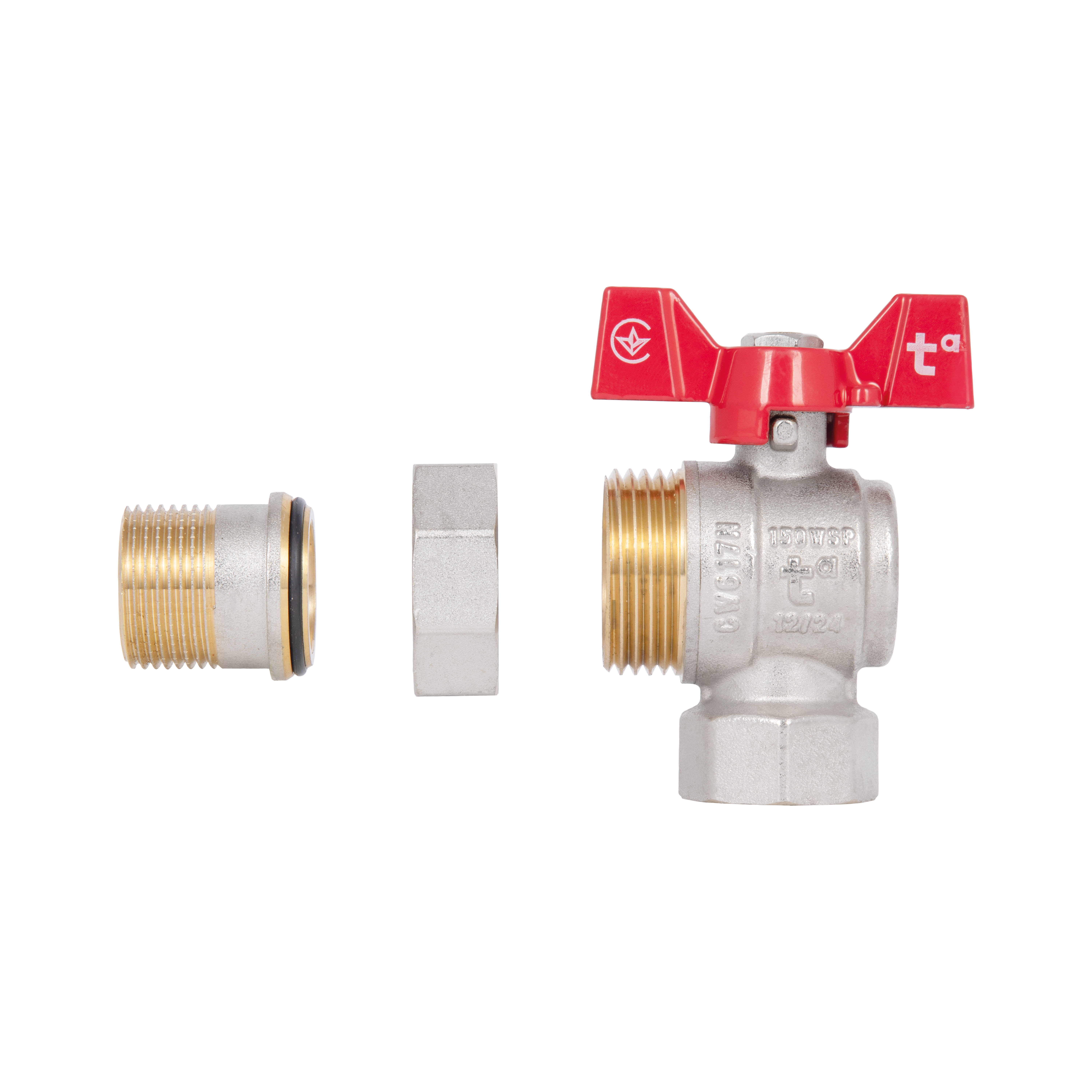 Кран кульовий "Американка" Thermo Alliance Standart 3/4" ВЗ кутовий SD222NW20PN40