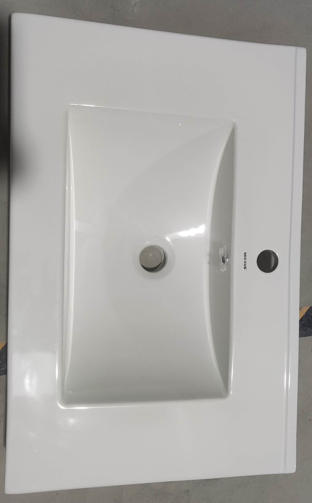 Раковина меблева MIXXUS PREMIUM CUBIC-1502 710х460х170mm (отвір під змішувач, перелив) (MP6496)