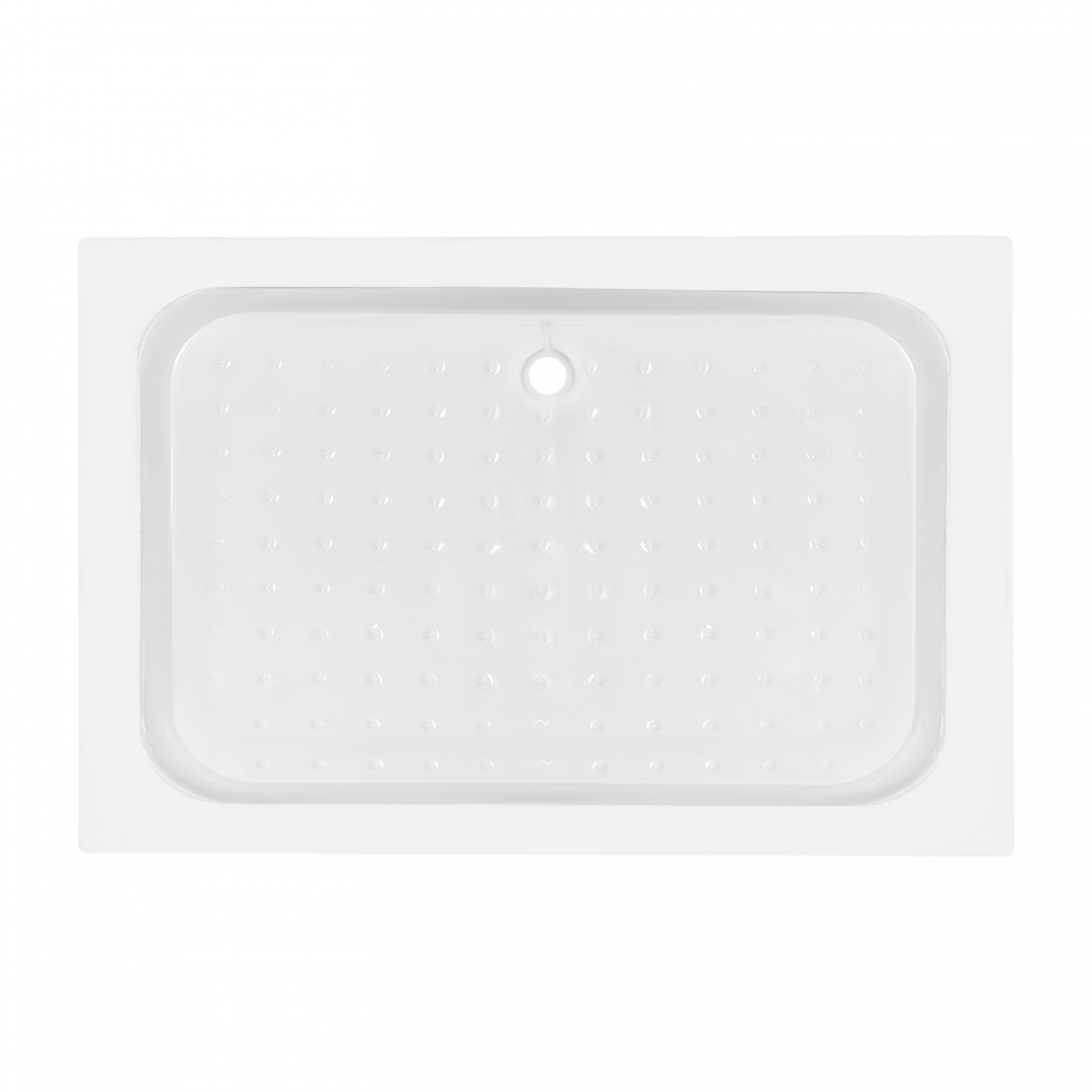 Душовий піддон KAPIELKA ST120x80х14 низький, прямокутний, діаметр зливу 52 мм Lidz