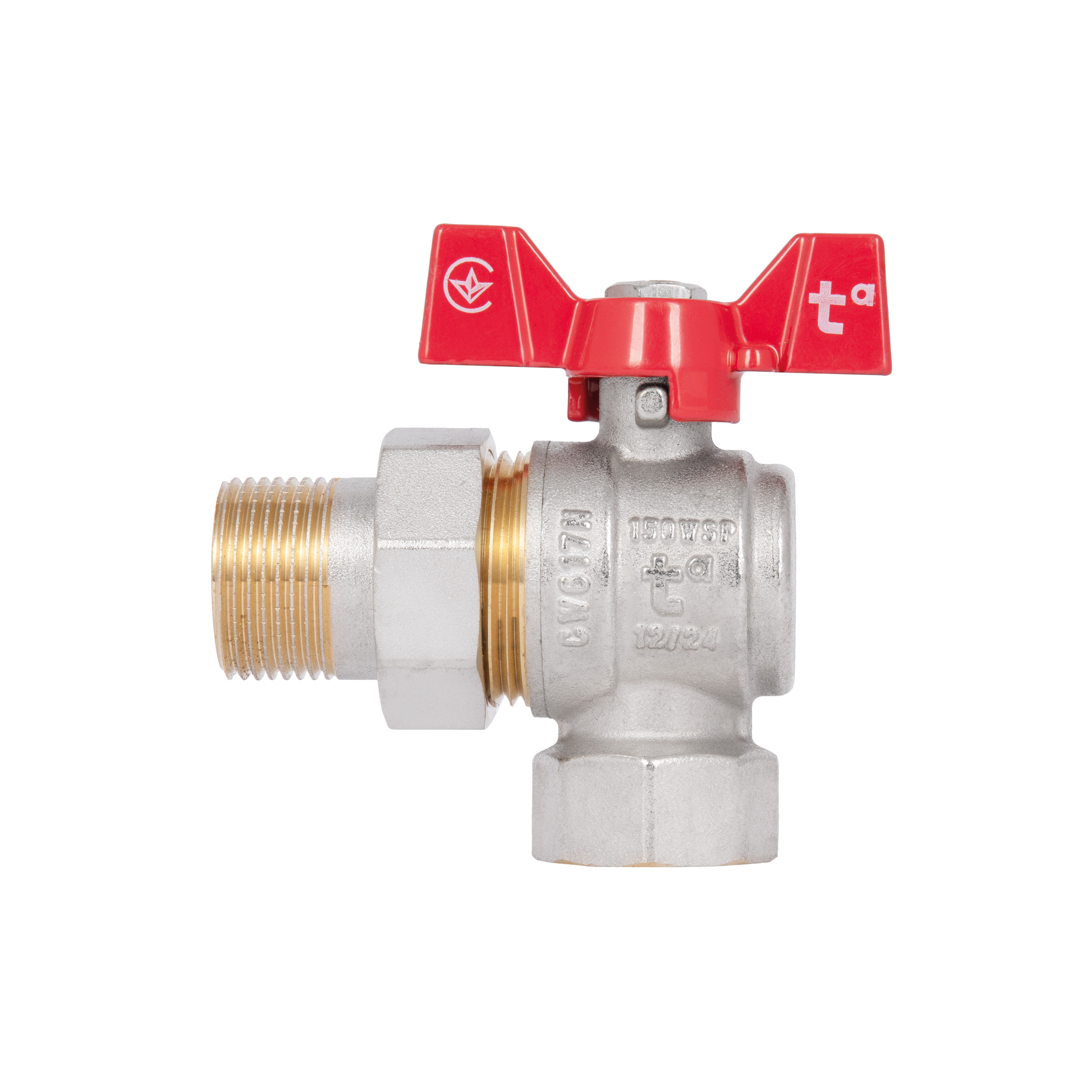 Кран кульовий "Американка" Thermo Alliance Standart 3/4" ВЗ кутовий SD222NW20PN40
