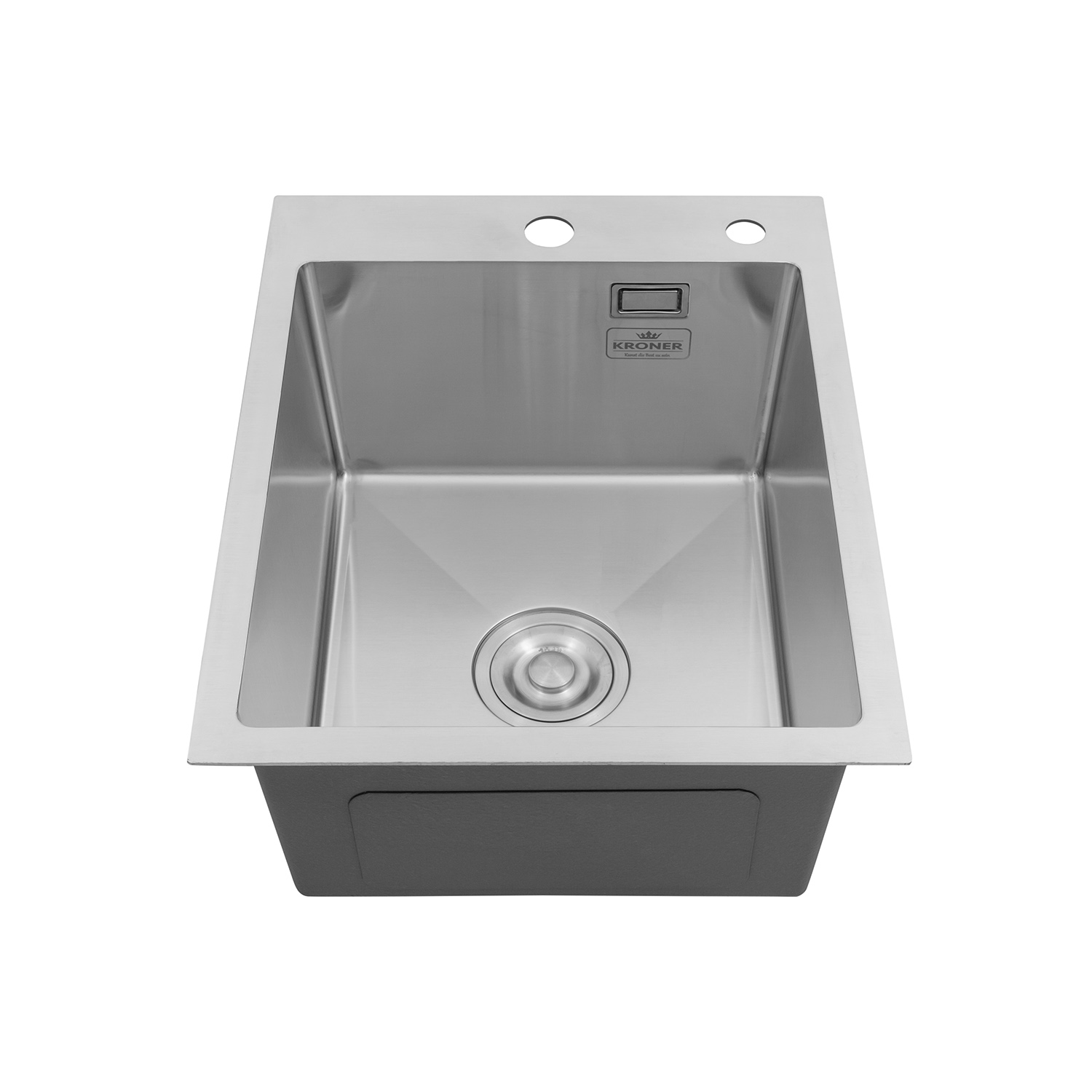 Кухонна мийка Kroner KRP Gebürstet - 4050HM (3.0/1.0 мм)