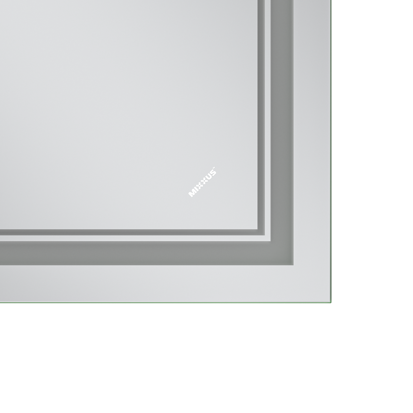 Дзеркало MIXXUS PREMIUM QUADRO MR20-80x60-REVERSE з LED Touch, Anti-fog, димером, рег. яскравості (MP6619)