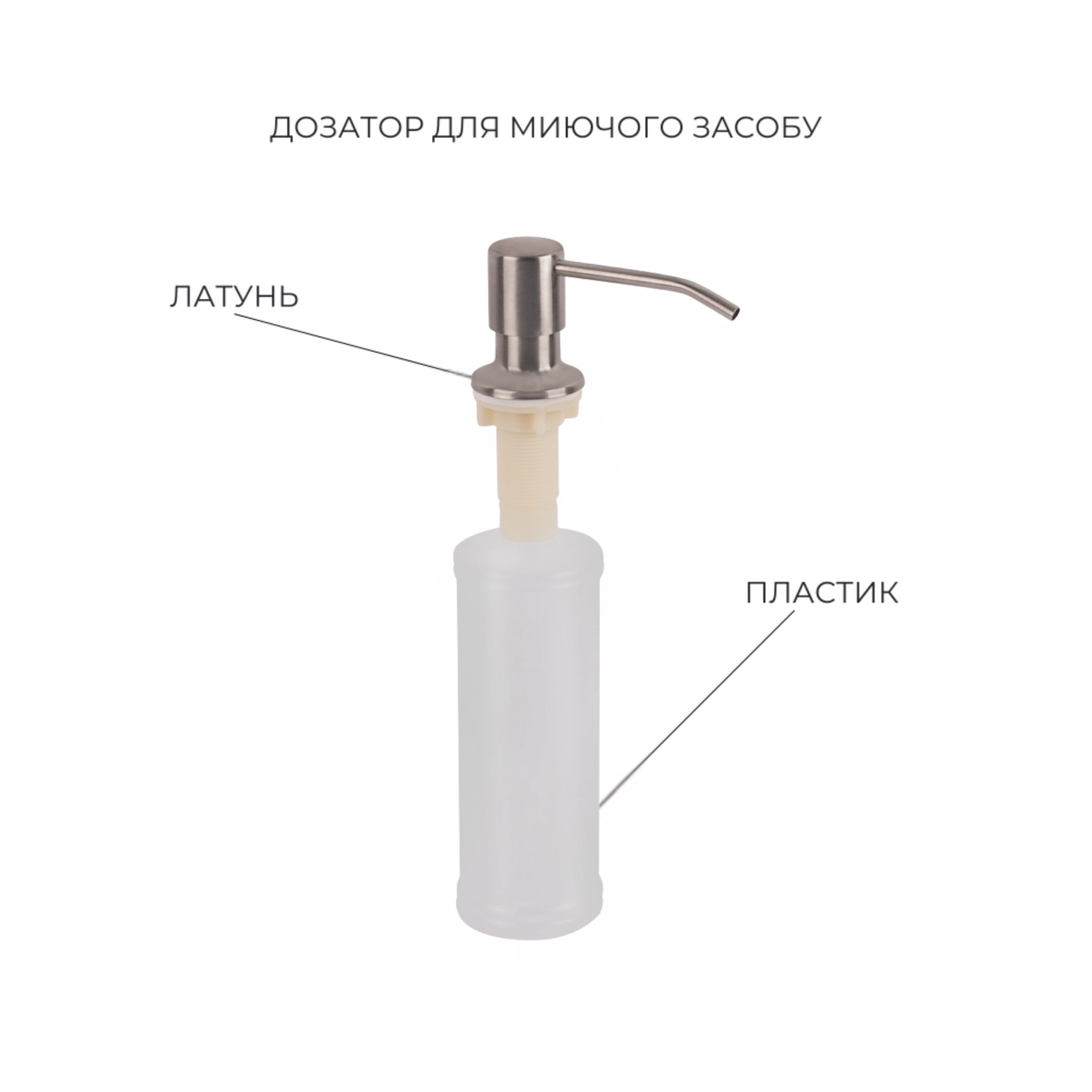Акційний набір Lidz: мийка H5050 інтегрована Brushed Steel 3,0/1,0 мм + Змішувач Aria для кухні з гнучким виливом (k35) Grey