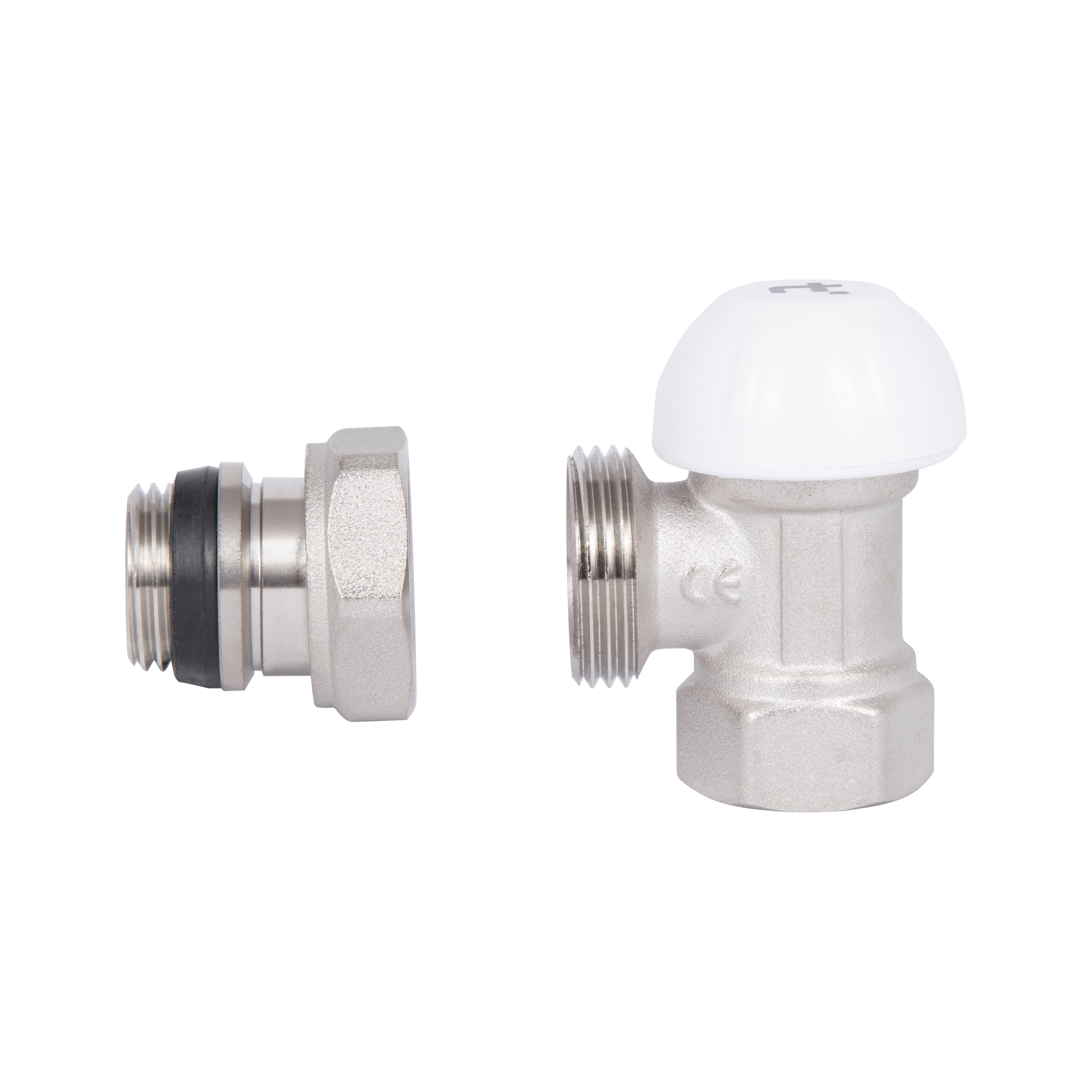 Кран радіаторний Thermo Alliance Standart Powerful 1/2" з антипротіканням кутовий SF233W15