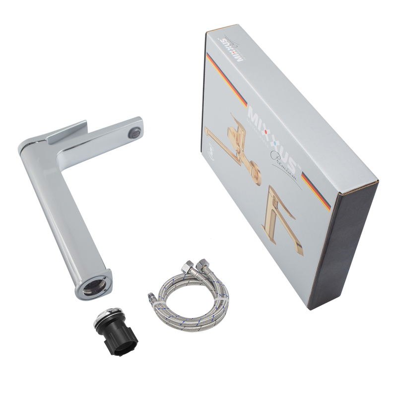 Змішувач для умивальника MIXXUS PREMIUM DEGAS 001 NUT HIGH (MI8246)