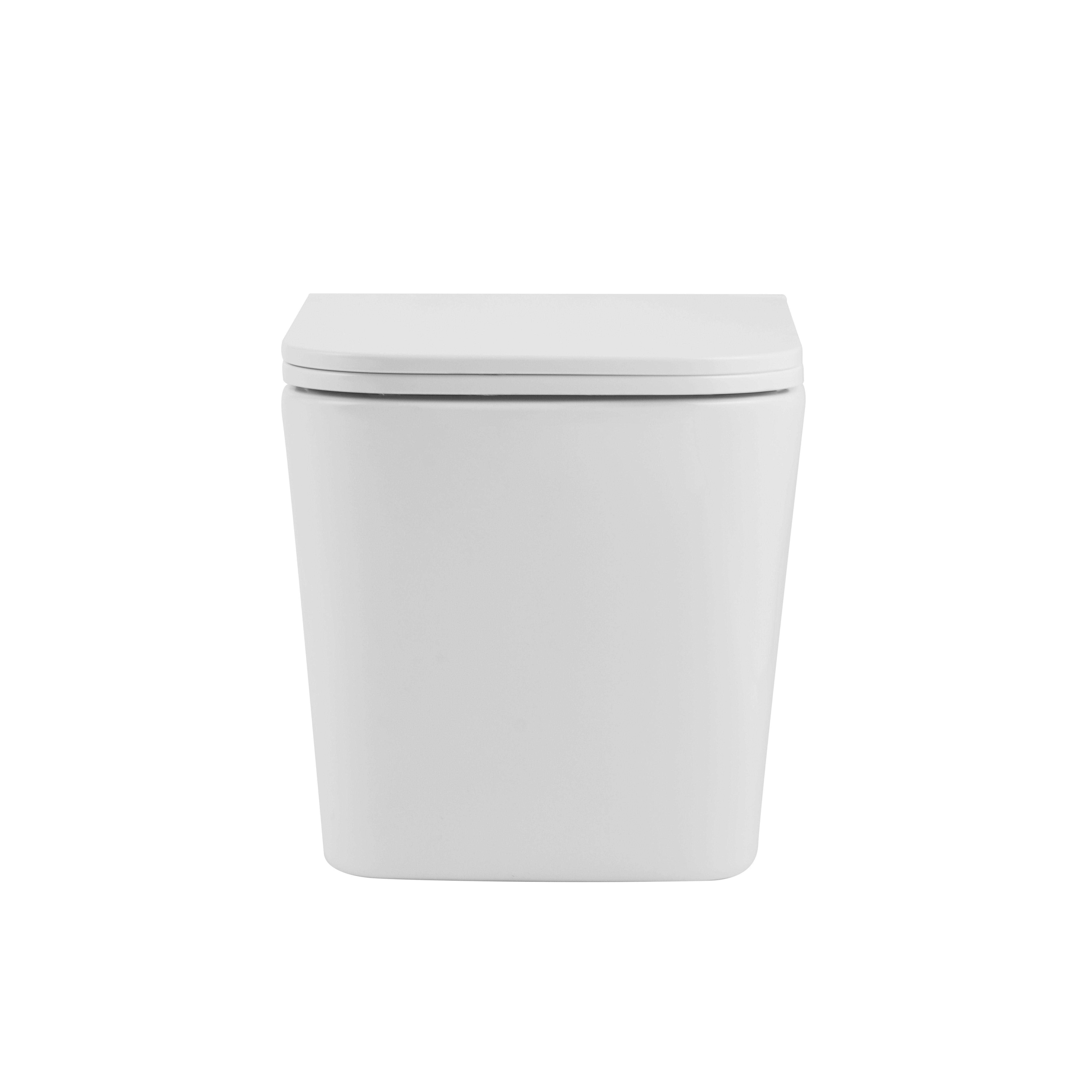 Унітаз підвісний Qtap Tern Ultra Quiet безобідковий з сидінням Soft-close WHITE QT17332303AW