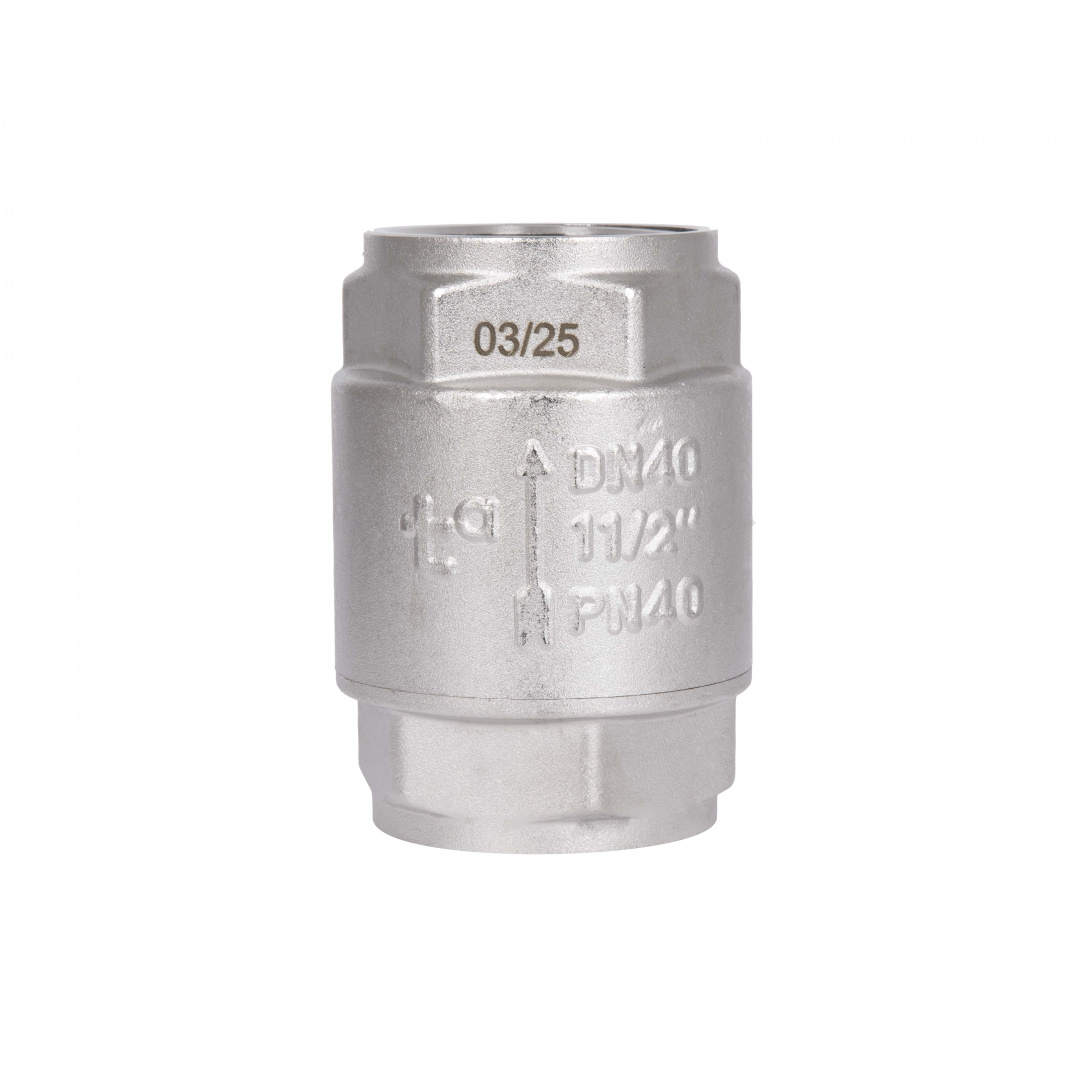 Зворотний клапан із латунним штоком Thermo Alliance Forte 1 1/2"ВВ нікель TAF240W40
