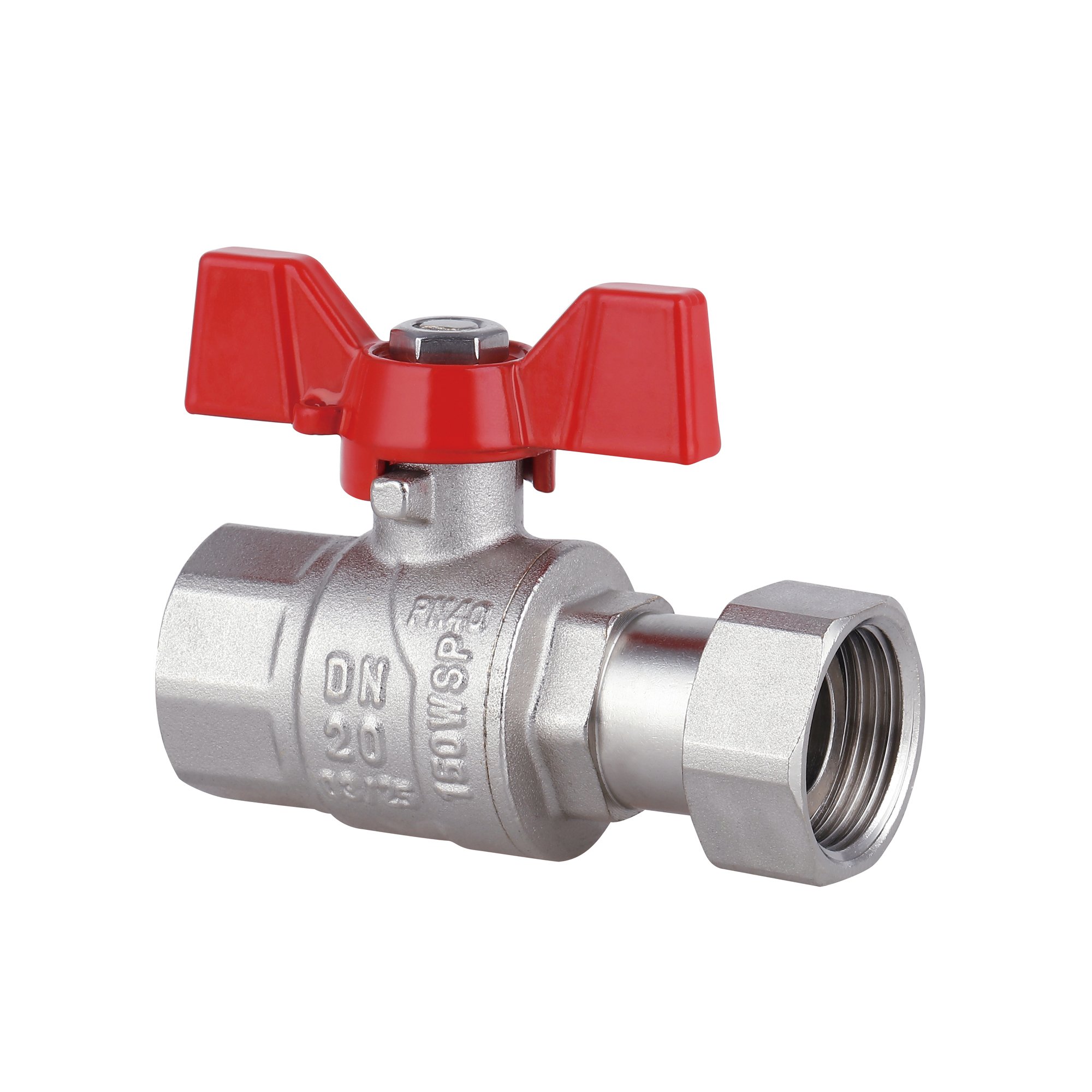 Кран кульовий з накидною гайкою Thermo Alliance Forte 3/4" ВР для води прямий SF260W20