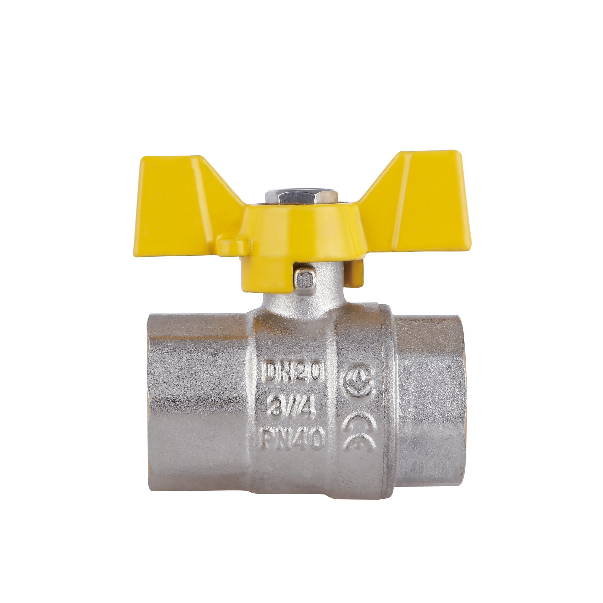 Кран кульовий Thermo Alliance Standart 3/4" ВР для газу (метелик) SD602NG20PN40