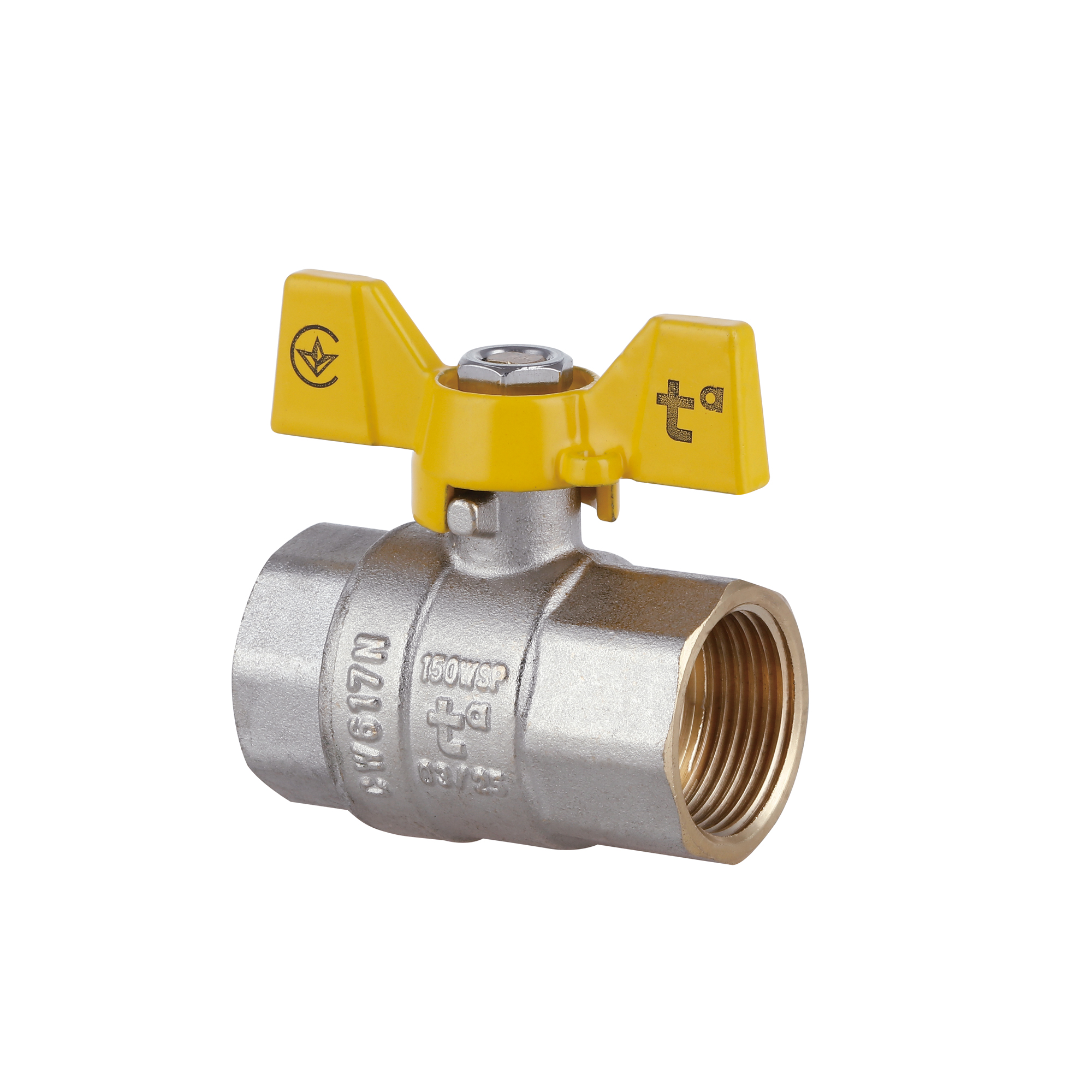 Кран кульовий Thermo Alliance Standart 3/4" ВР для газу (метелик) SD602NG20PN40