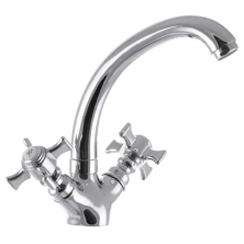 Змішувач для умивальника HAIBA ZEUS 272 NUT (Колір хром) (HB0432)