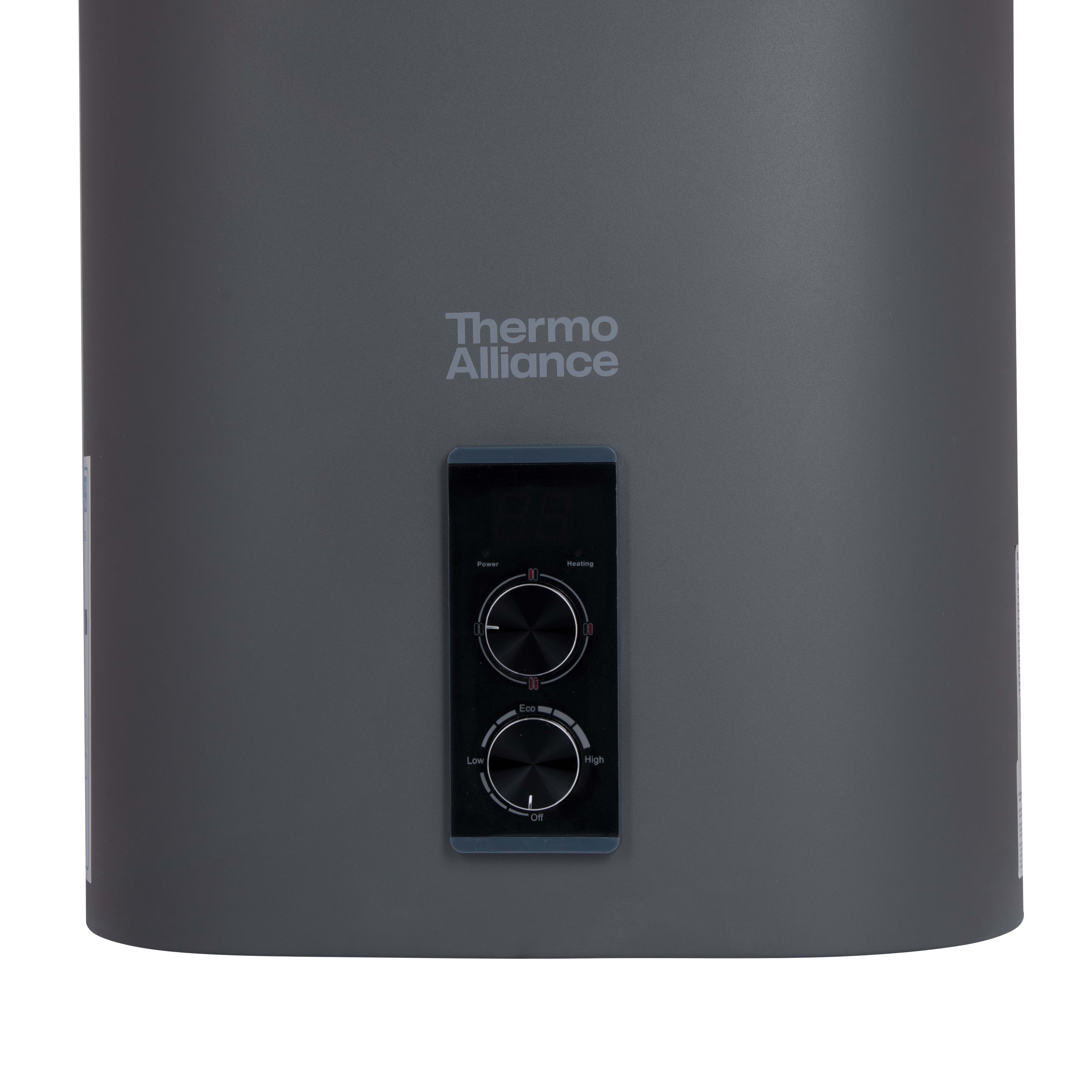 Водонагрівач електричний Thermo Alliance 50 л, Grey, плоский вертикальний, сухий ТЕН 2 кВт (0,8+1,2) DT50V20GPDD2G