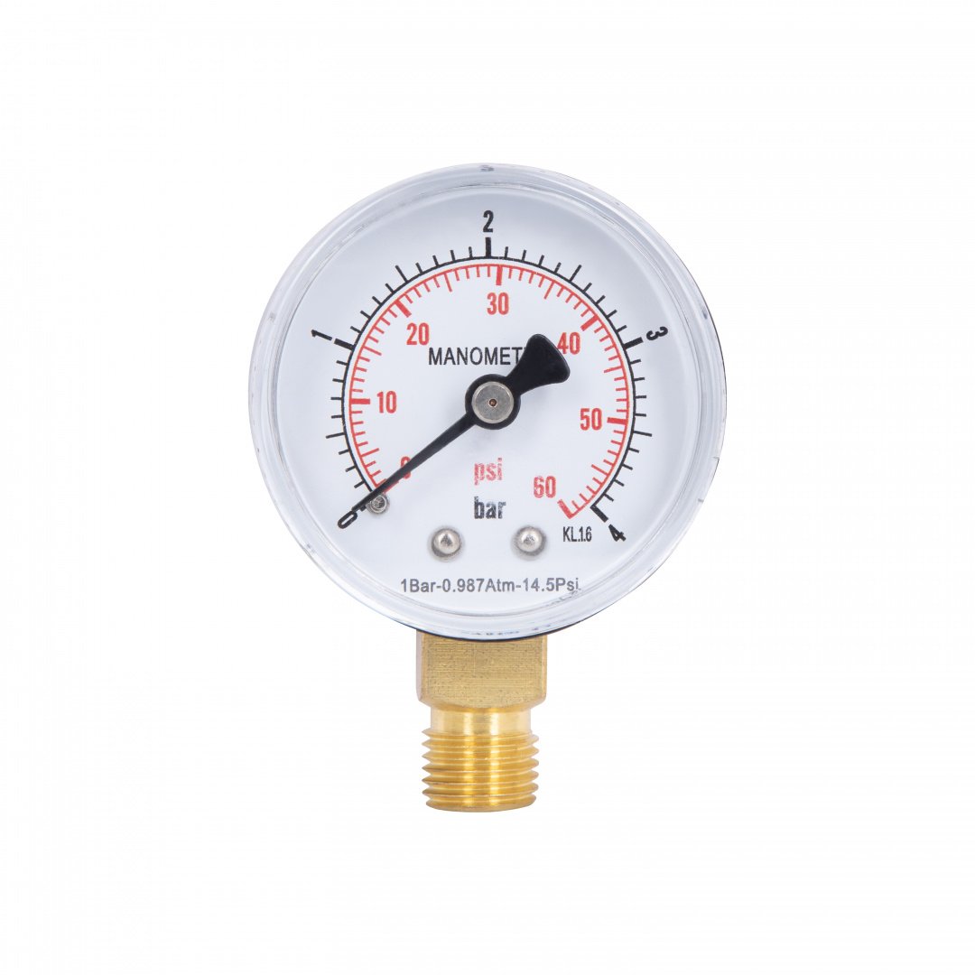 Манометр Thermo Alliance Standart 50 мм 1/4", нижнє підмикання SD1704B