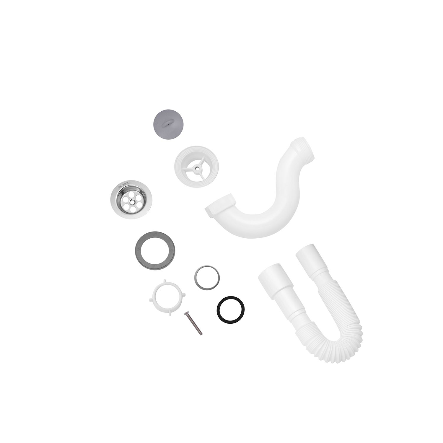 Сифон для душового піддона Kroner KRP - ST01 1 1/2"х40/50 мм прямоточний