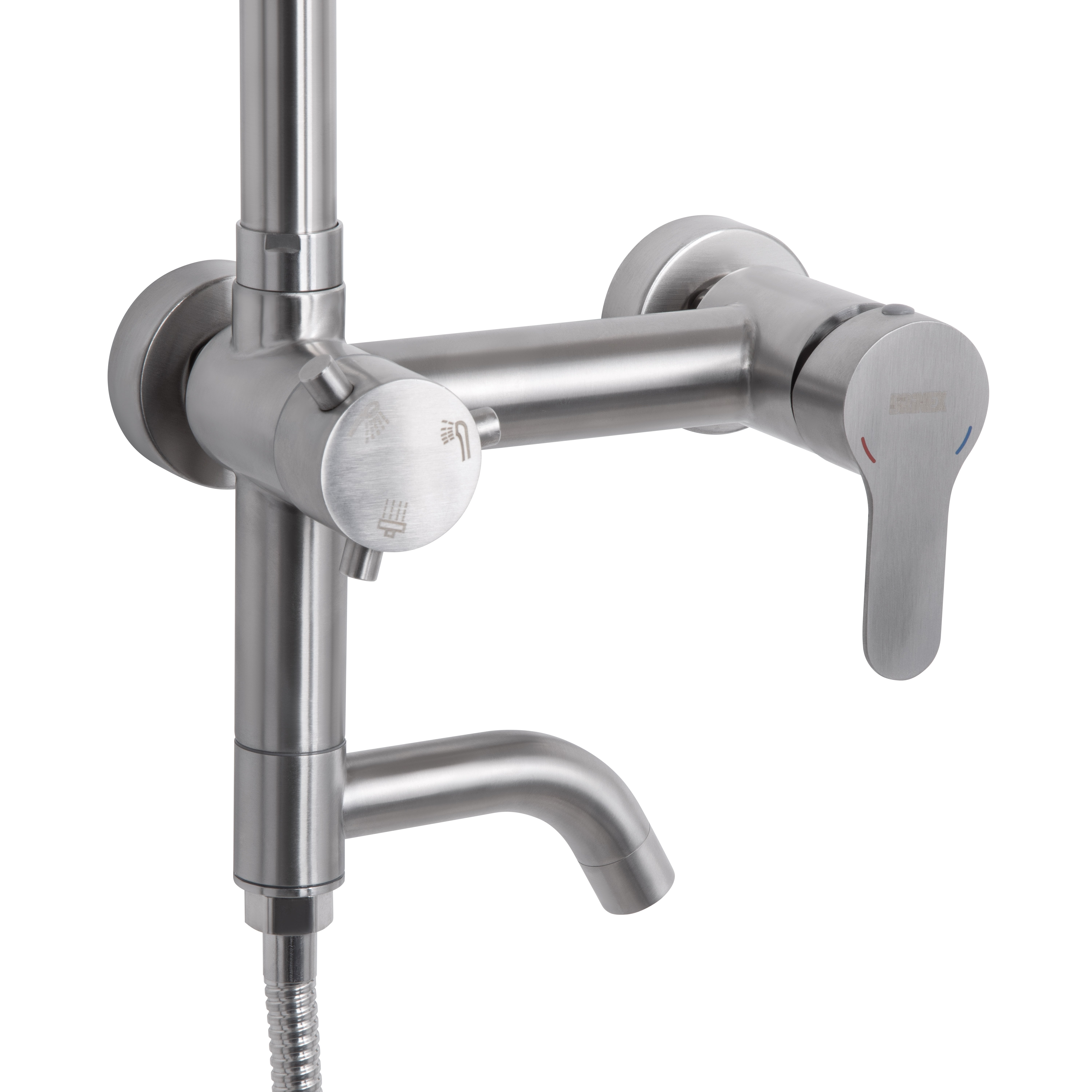 Душова система універсальна Brinex Pure 1030 на три споживачі  Nickel BRIPUR1030NKL