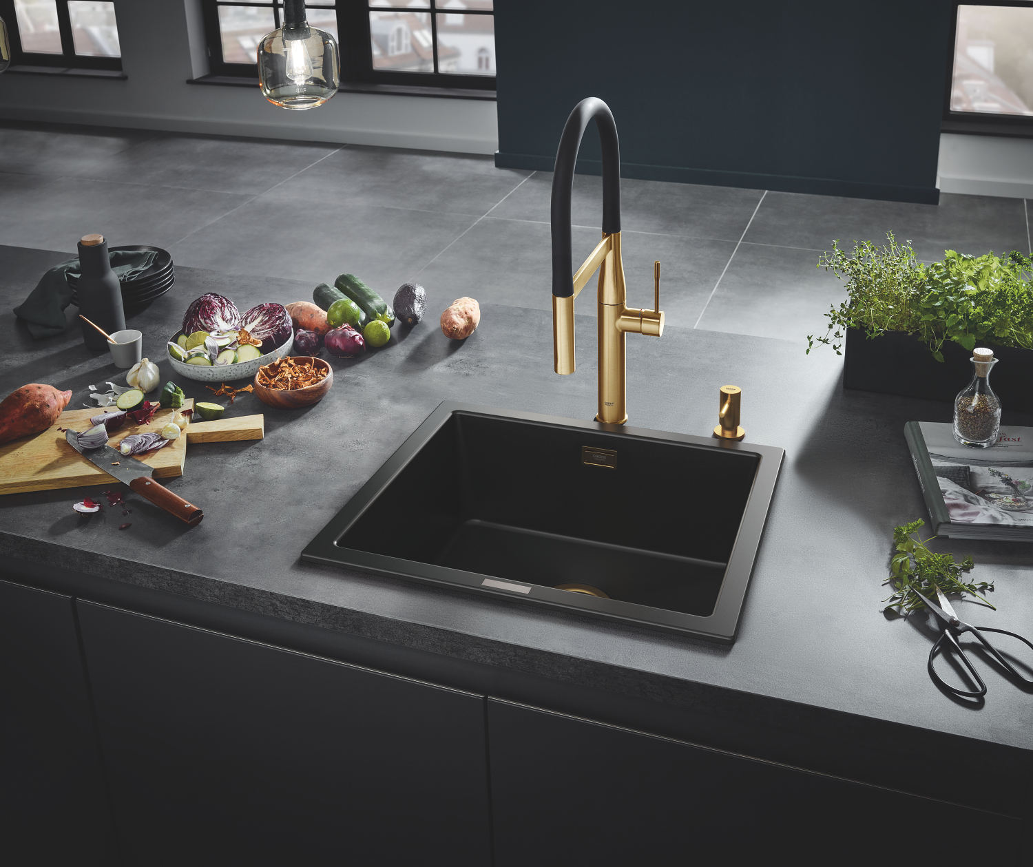 Композитна мийка для кухні Grohe K700U (31654AP0)
