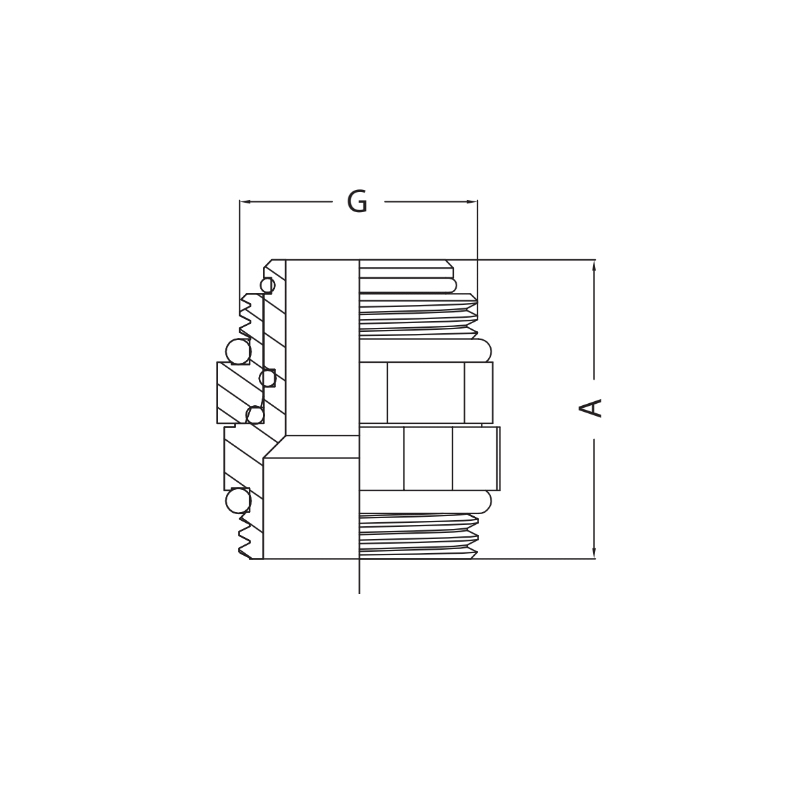 Ніпель поворотний Koer KF.N210 - 1'' MM (KR4977)