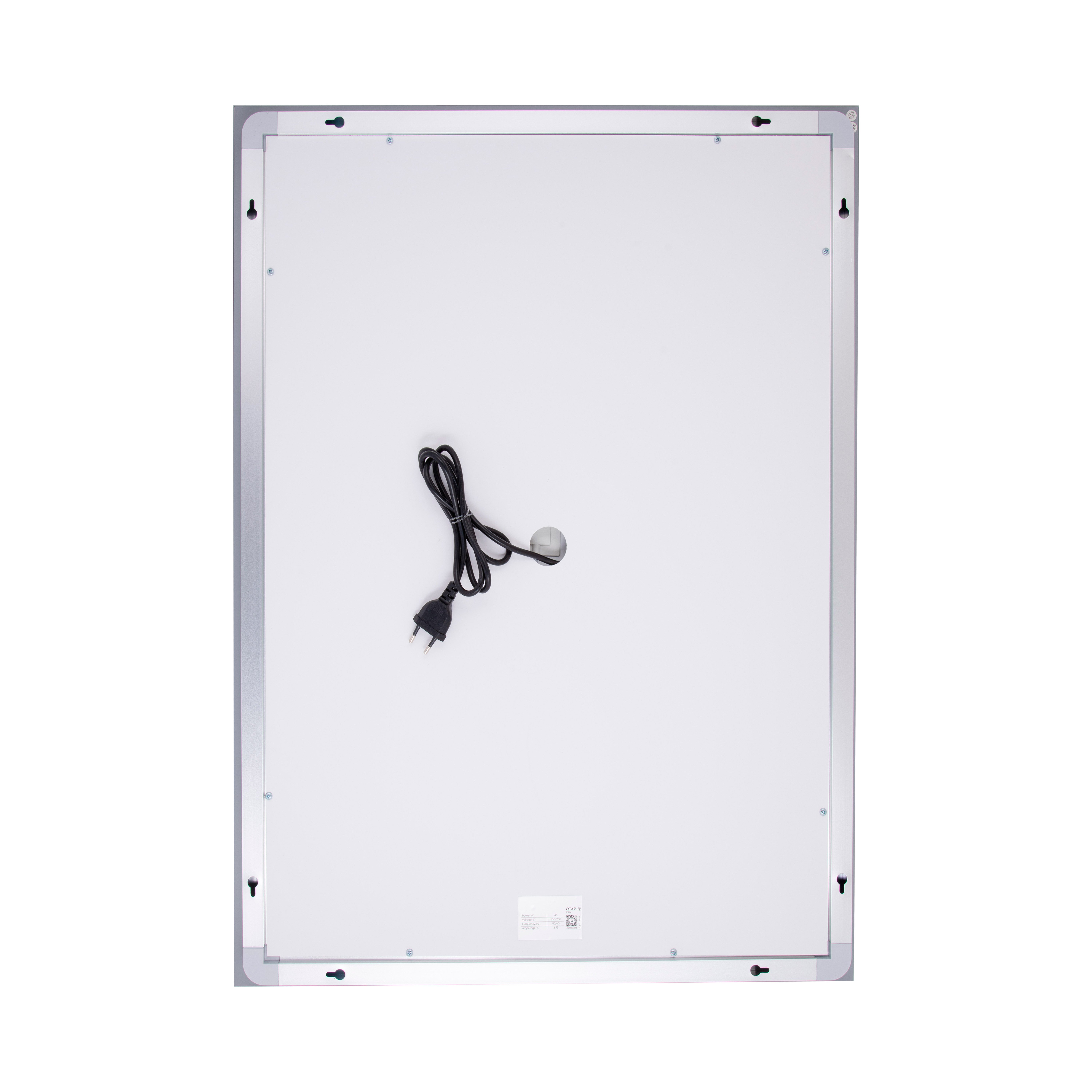 Дзеркало Qtap Cardinal (CA2) 600х800 з LED-підсвічуванням Touch, з антизапотіванням, з димером, рег. темп. кольору (3000-6500K) QT0478C608048453
