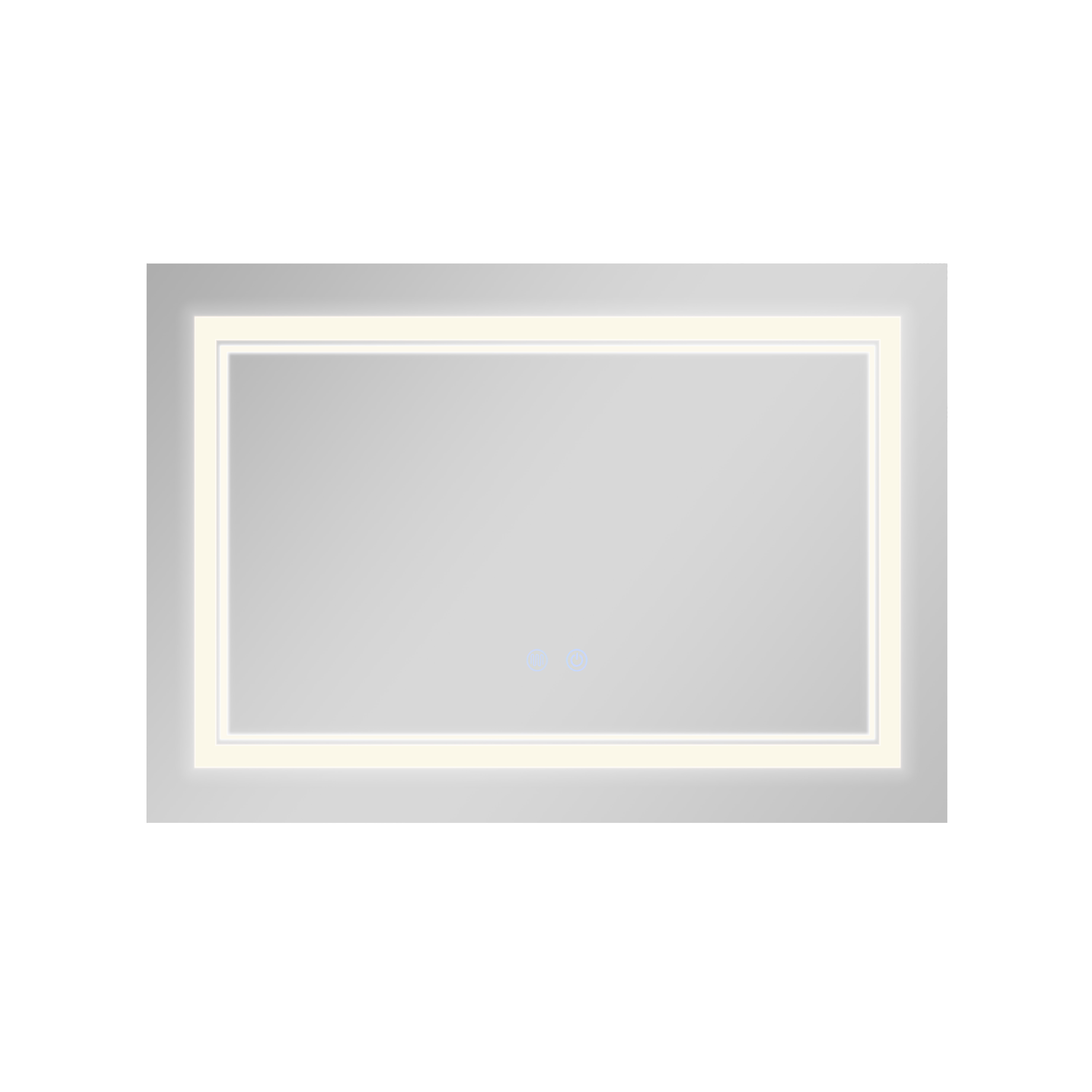 Дзеркало Qtap Cardinal (CA1) 800х600 з LED-підсвічуванням Touch, з антизапотіванням, з димером, рег. темп. кольору (3000-6500K) QT0478C8060