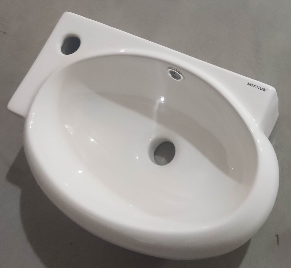 Раковина підвісна MIXXUS PREMIUM DIVERSE-1201-R 400х215х140mm (отвір під змішувач, перелив) (MP6506)