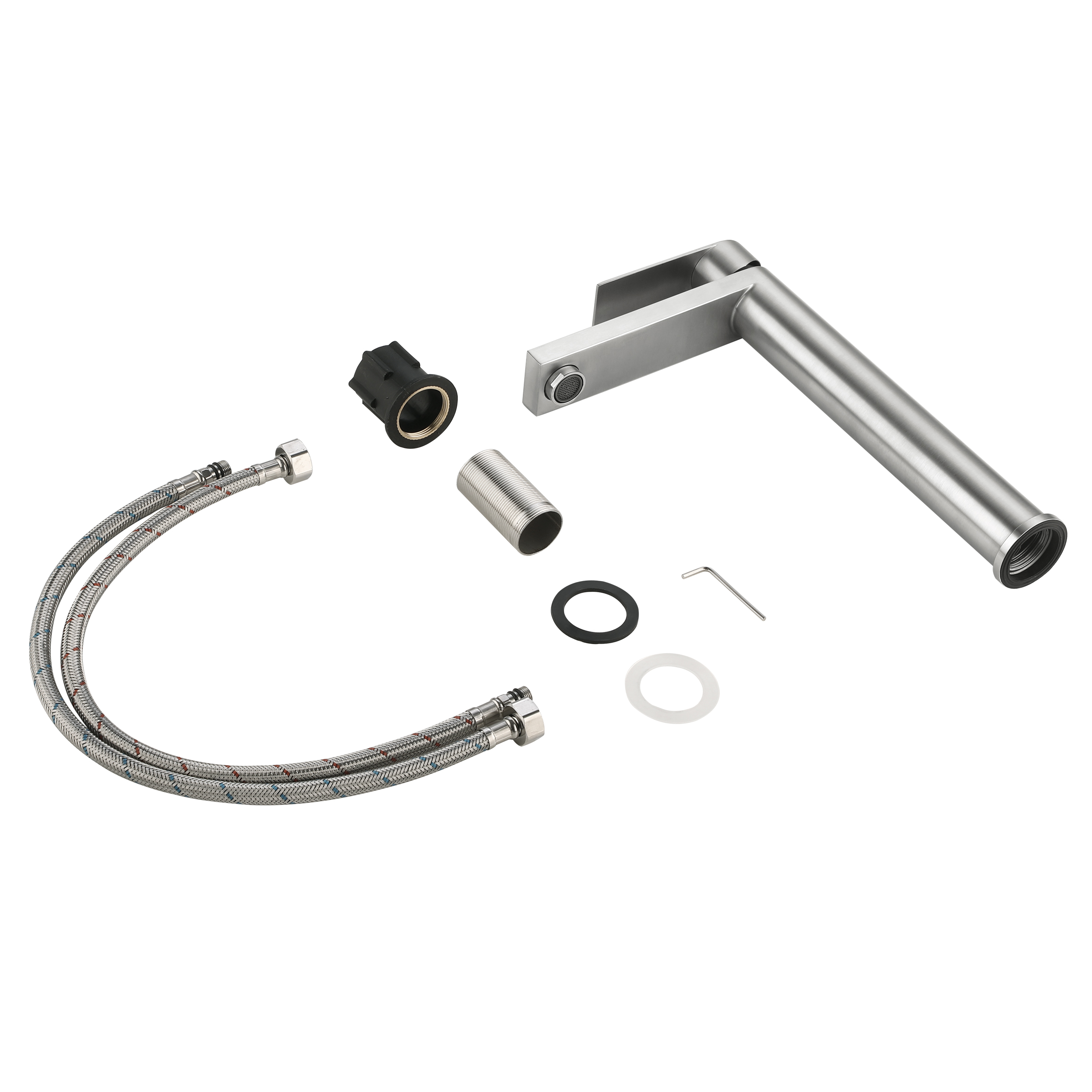Змішувач для раковини високий Lidz Nexus 001FH (k35)  LDNEX001FHNKS49185 Nickel