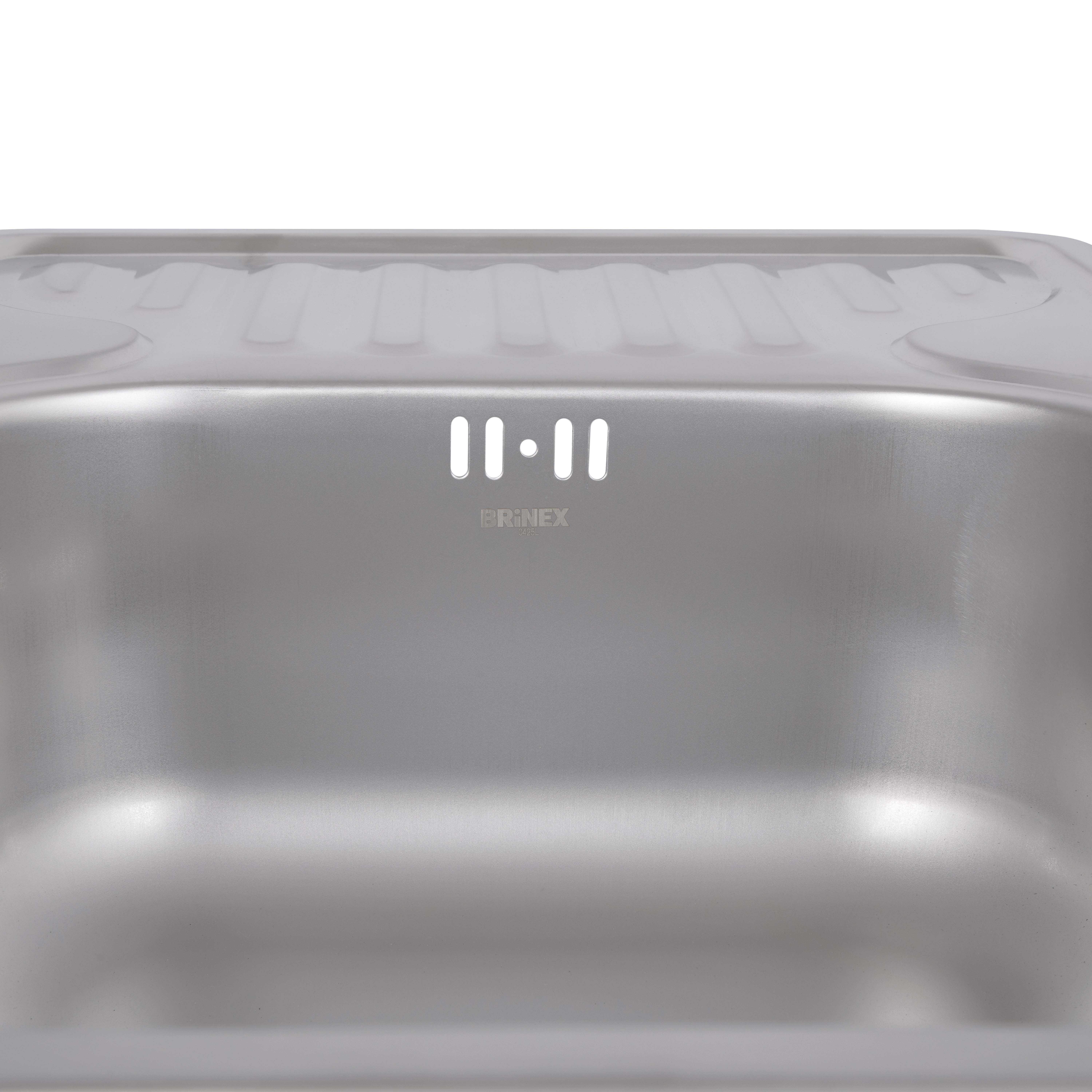Кухонна мийка Brinex 6642 0,8 мм Satin (BRIN6642SAT08)