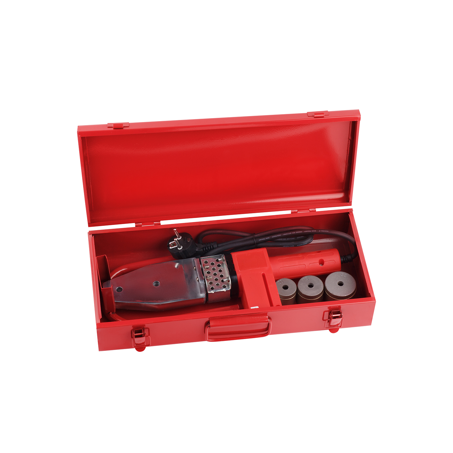 Паяльник для труб PPR Bergerr B01 кейс із насадками 20-32 мм (800W)