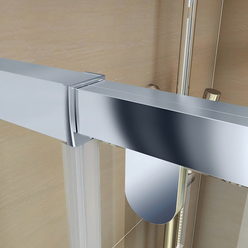 Душова кабіна без піддону KOER SR SC05-90x90x195-TR-01 прозоре скло EASY CLEAN 6мм хром (KR5363)