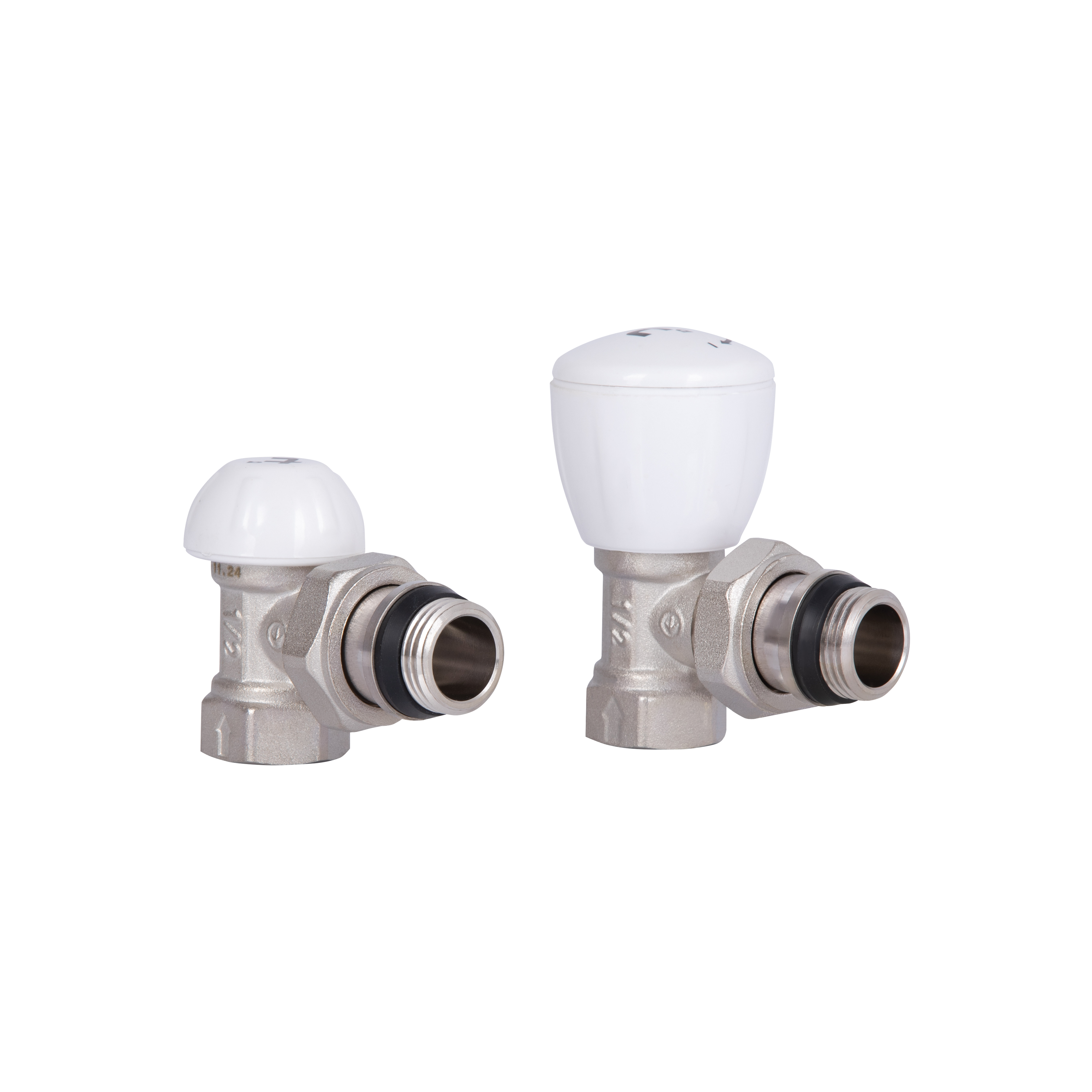 Комплект радіаторних кранів Thermo Alliance Standart 1/2" ВН кутовий TAS232W15